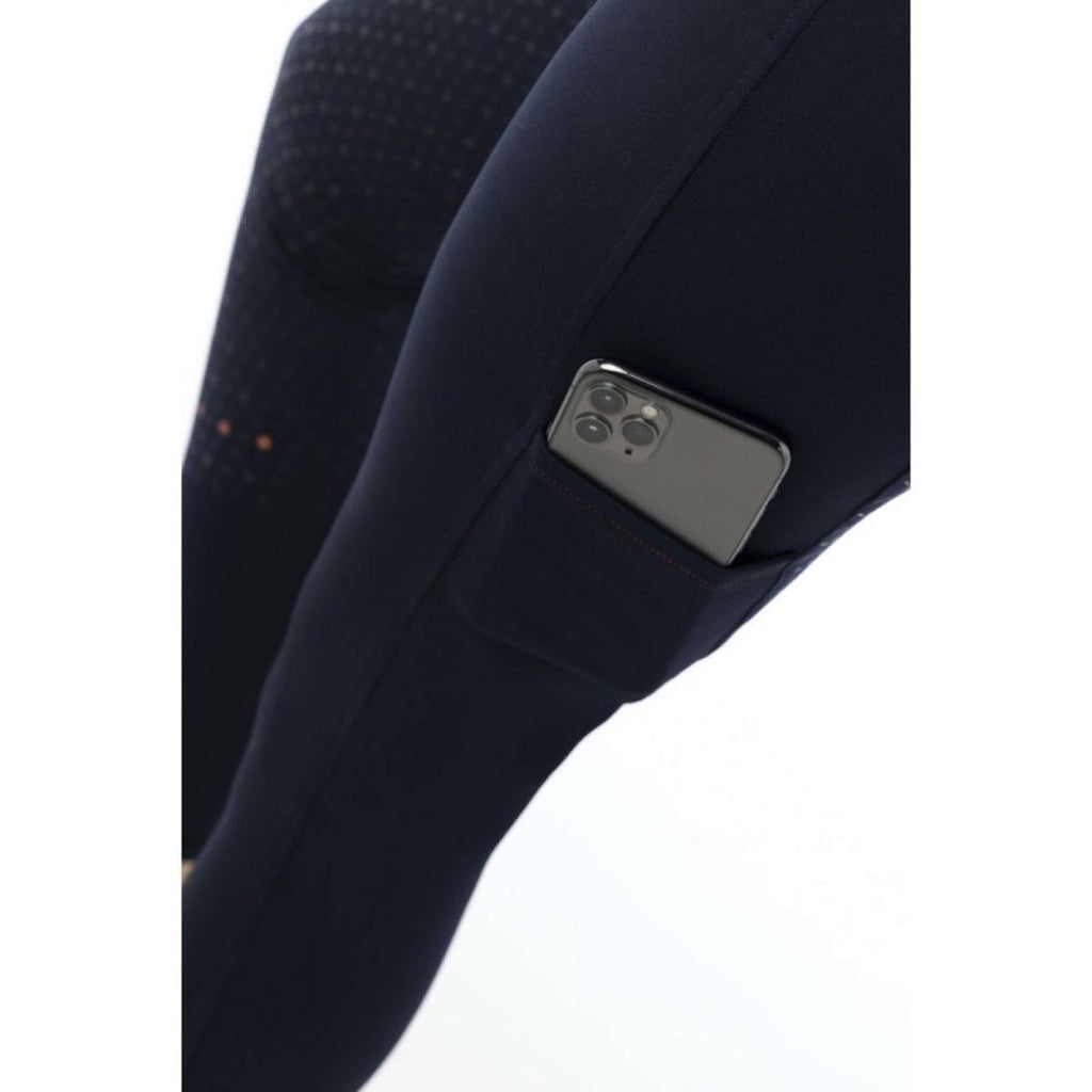EQUITHÈME Legginsy jeździeckie Lyly Pull-On granatowe