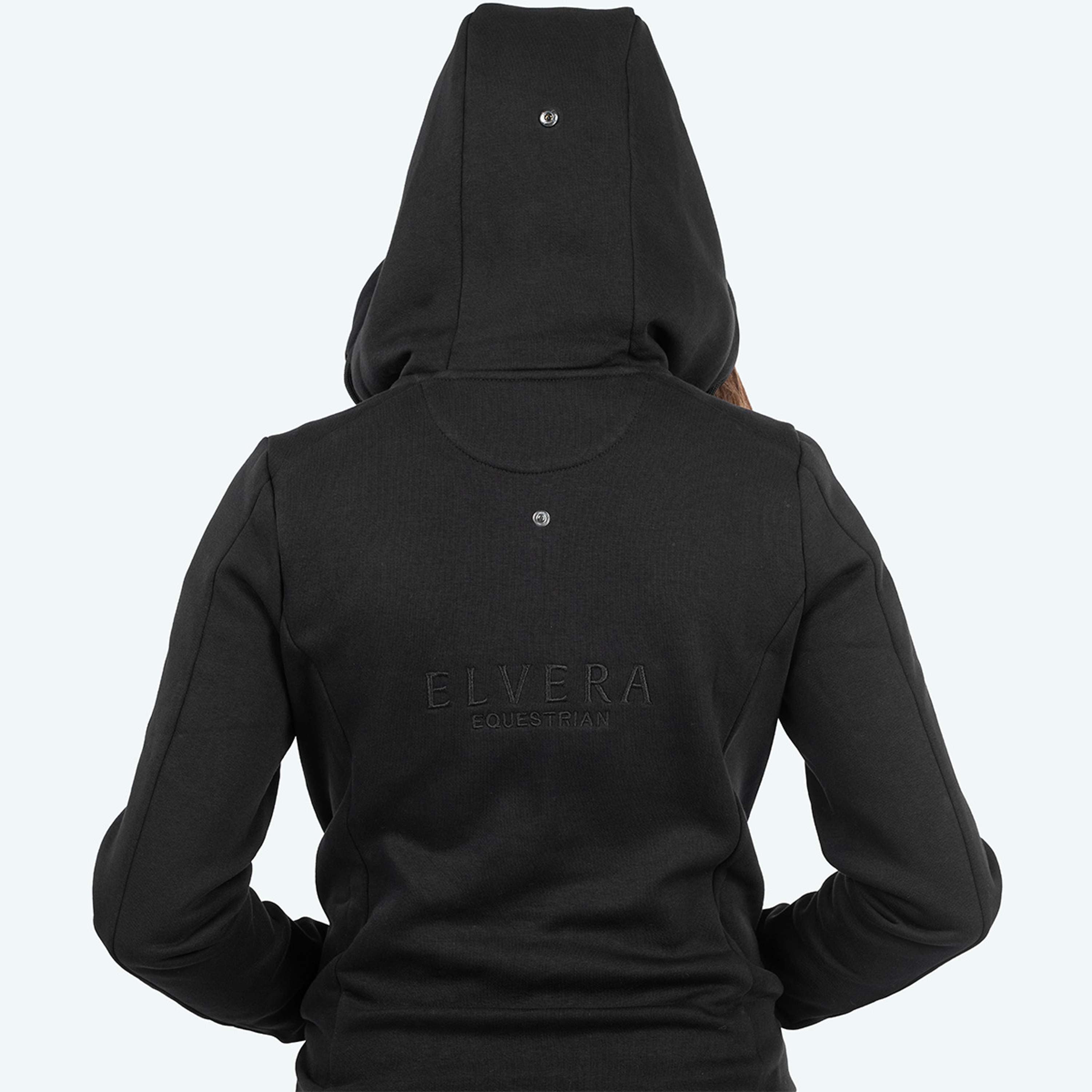 Elvera Equestrian Bluza Z Kapturem I Zamkiem EEValera Czarny