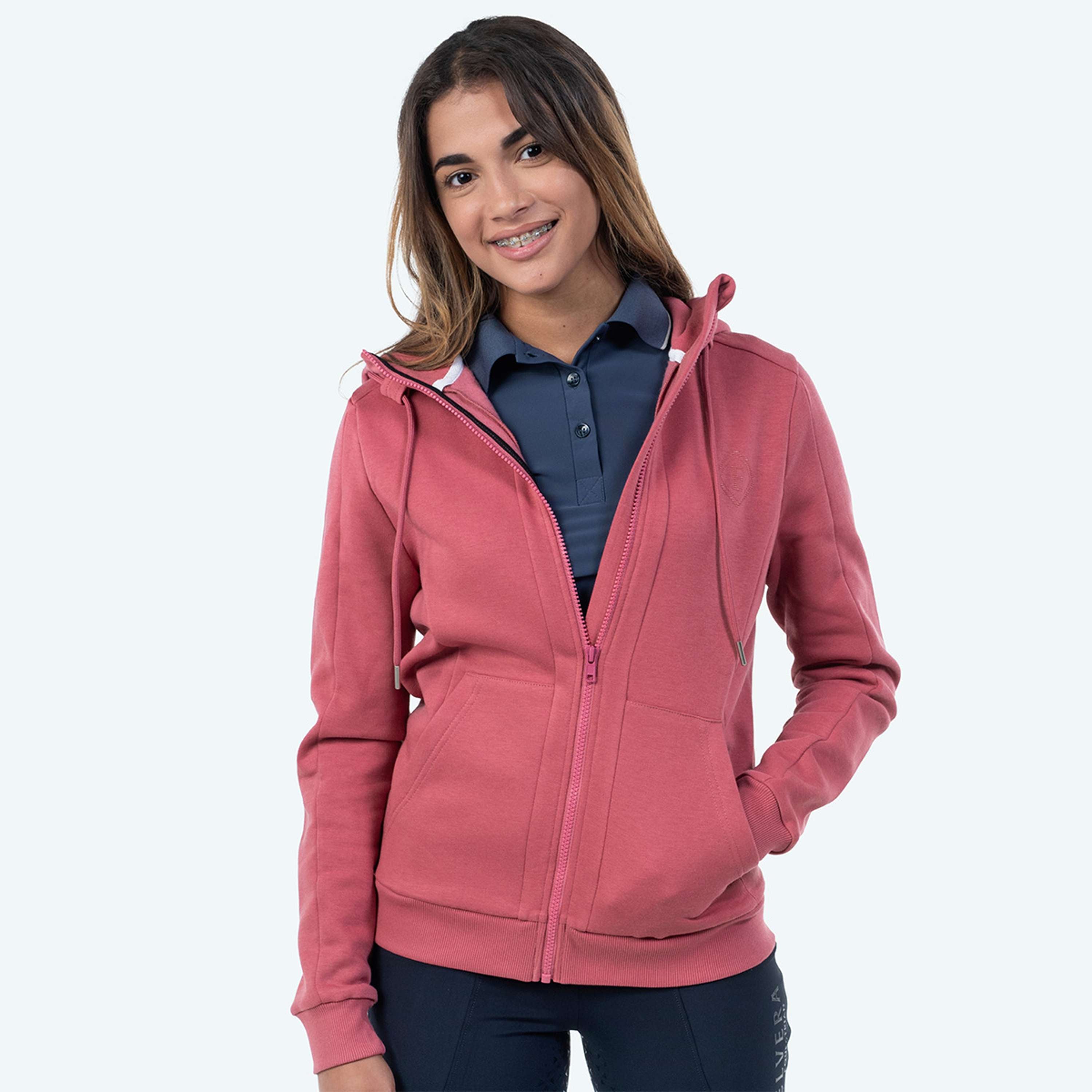 Elvera Equestrian Bluza Z Kapturem I Zamkiem EEValera Mauve Wood