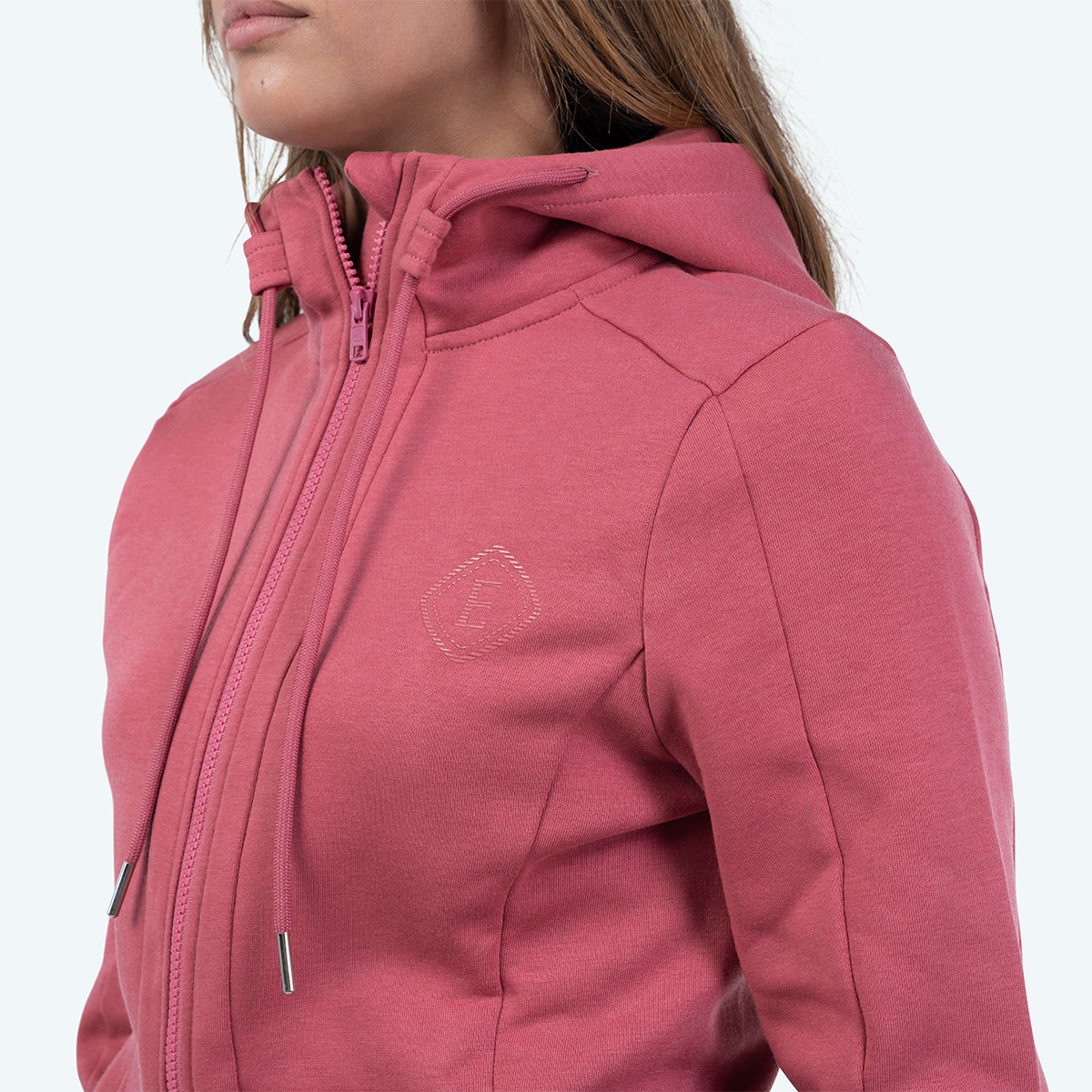 Elvera Equestrian Bluza Z Kapturem I Zamkiem EEValera Mauve Wood