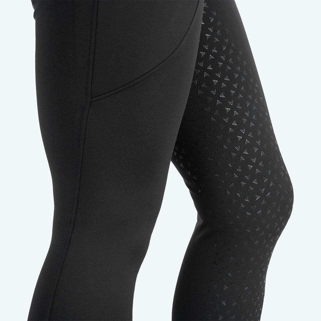 Elvera Equestrian Legginsy Jeździeckie Motion Solid Black