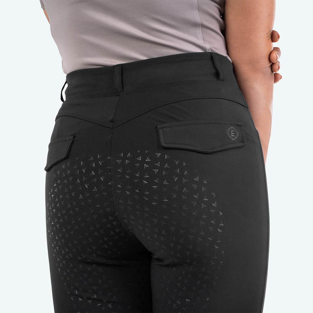 Elvera Equestrian Legginsy Jeździeckie Motion Solid Black