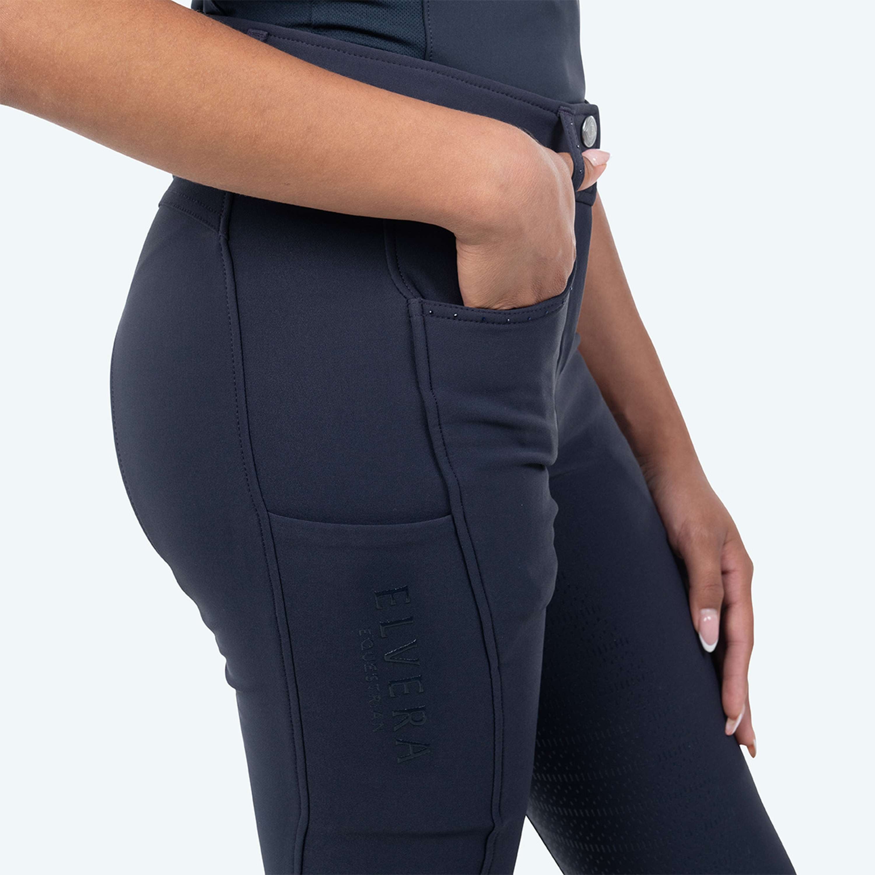 Elvera Equestrian Bryczesy Performance Bling Kings Navy
