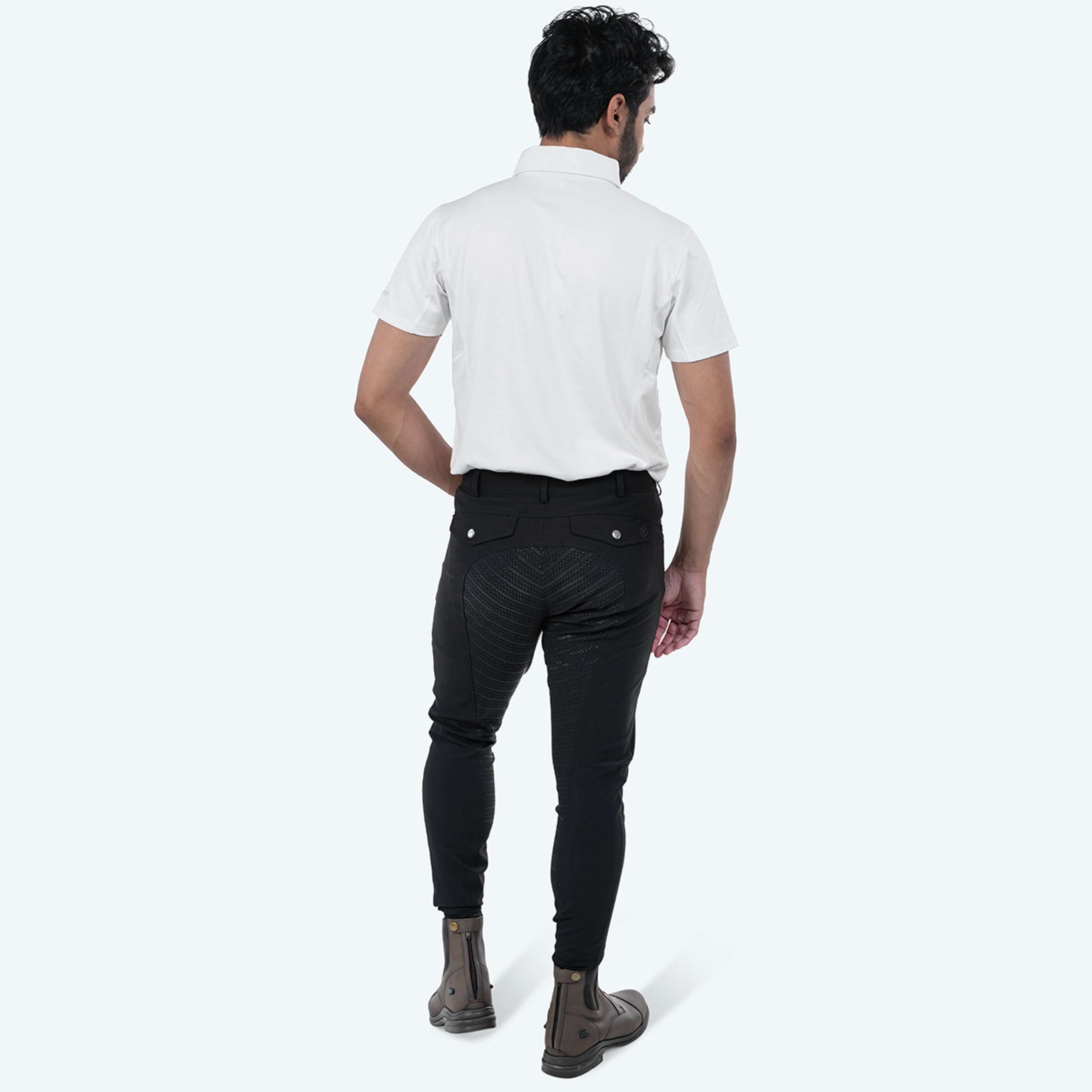 Elvera Equestrian Bryczesy Dual Core Pro Męski Czarny
