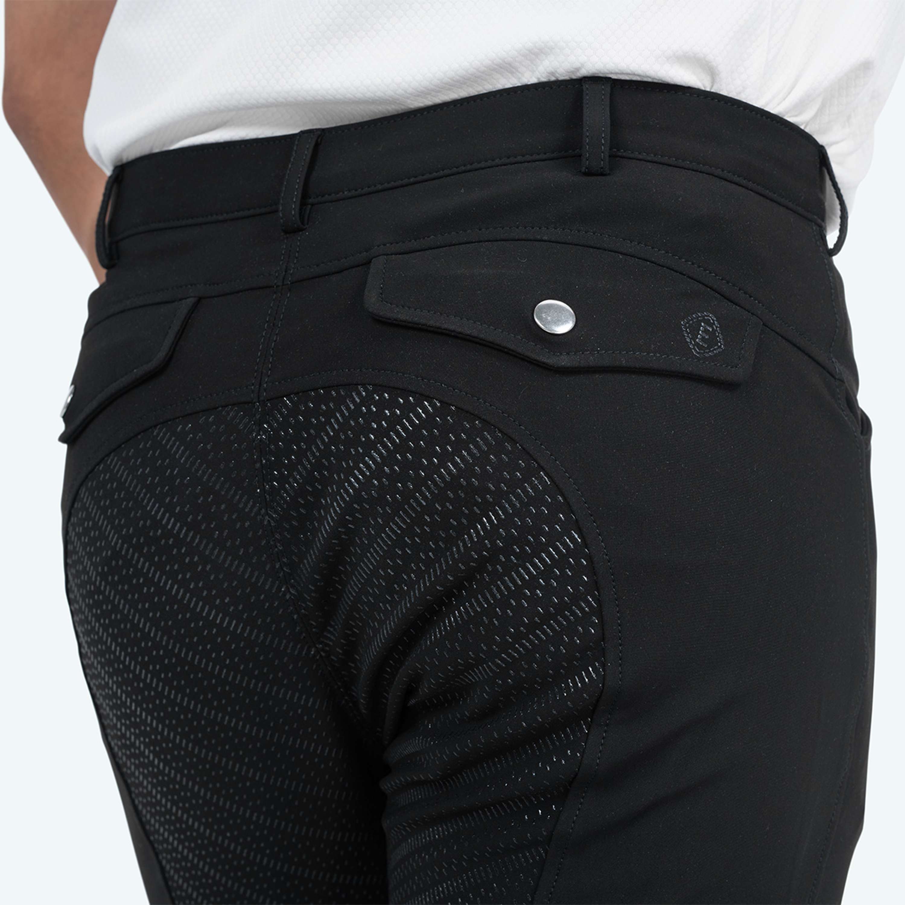 Elvera Equestrian Bryczesy Dual Core Pro Męski Czarny
