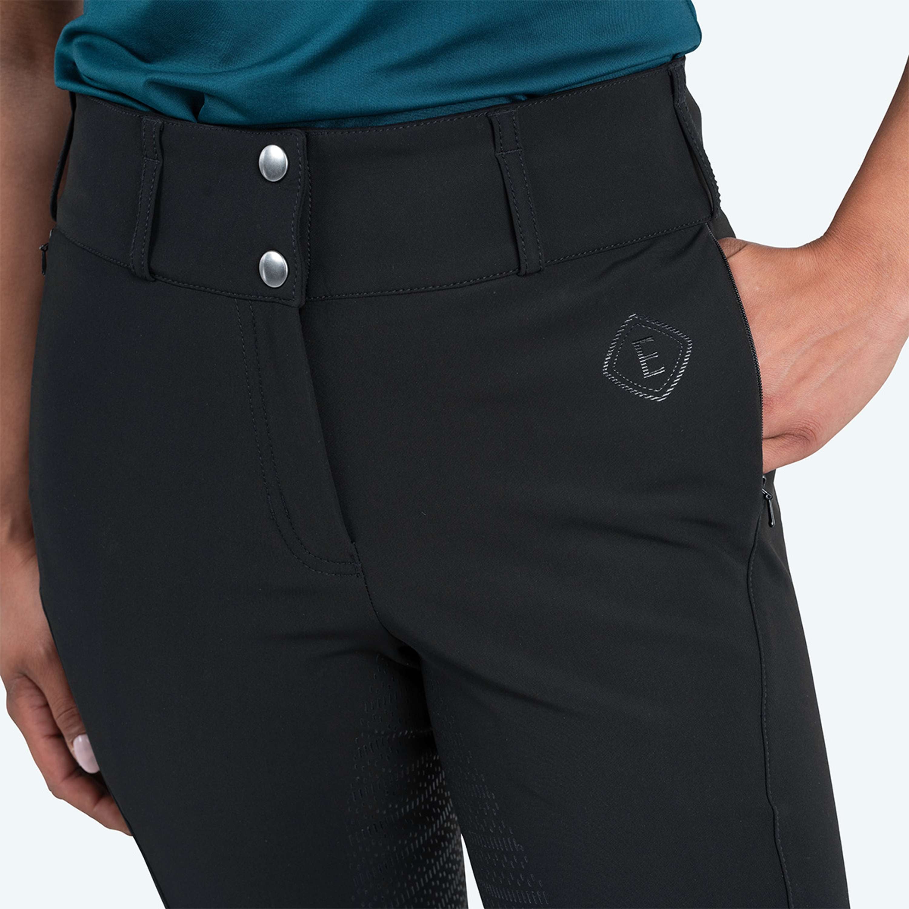 Elvera Equestrian Bryczesy Dual Core Pro Czarny