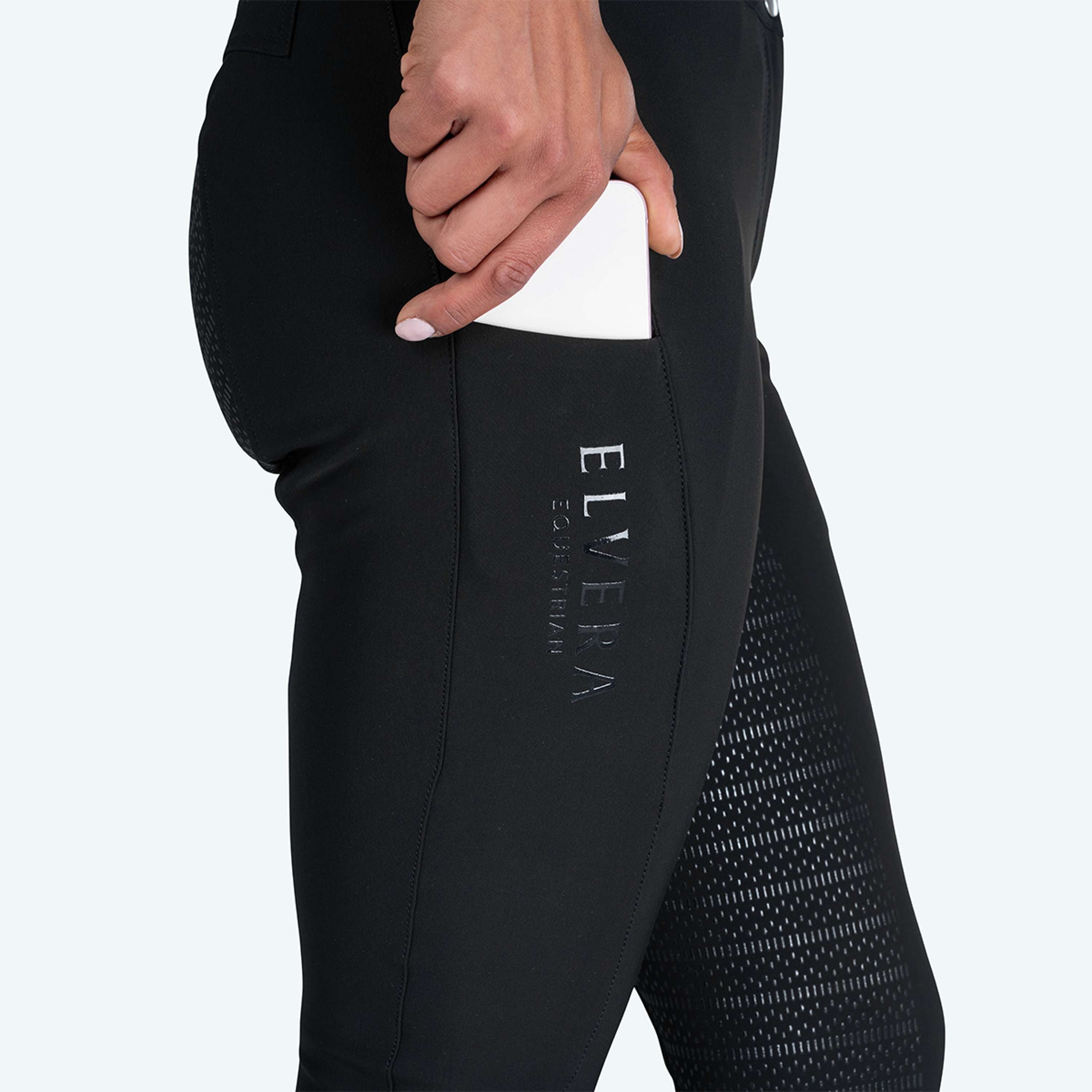 Elvera Equestrian Bryczesy Dual Core Pro Czarny