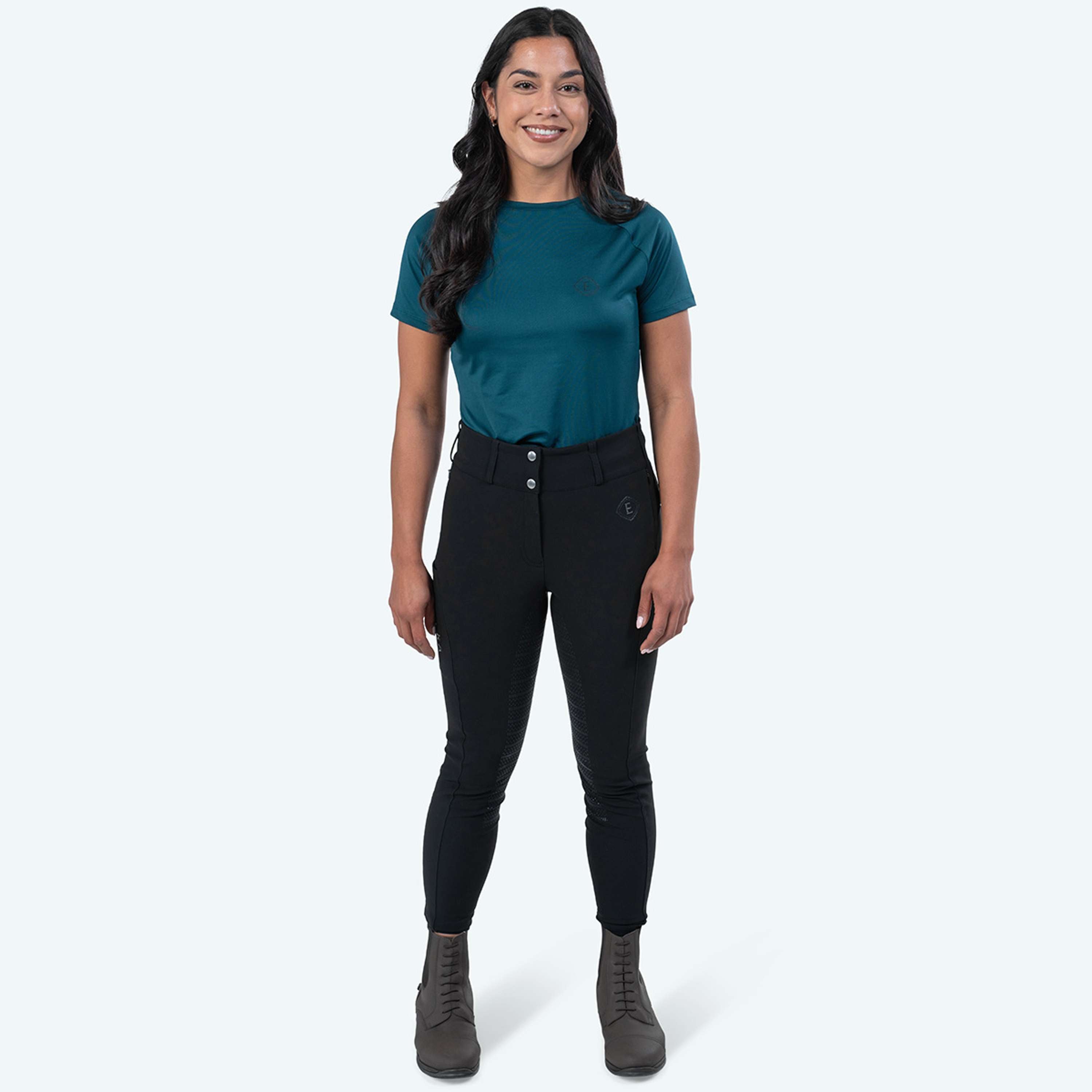 Elvera Equestrian Bryczesy Dual Core Pro Czarny