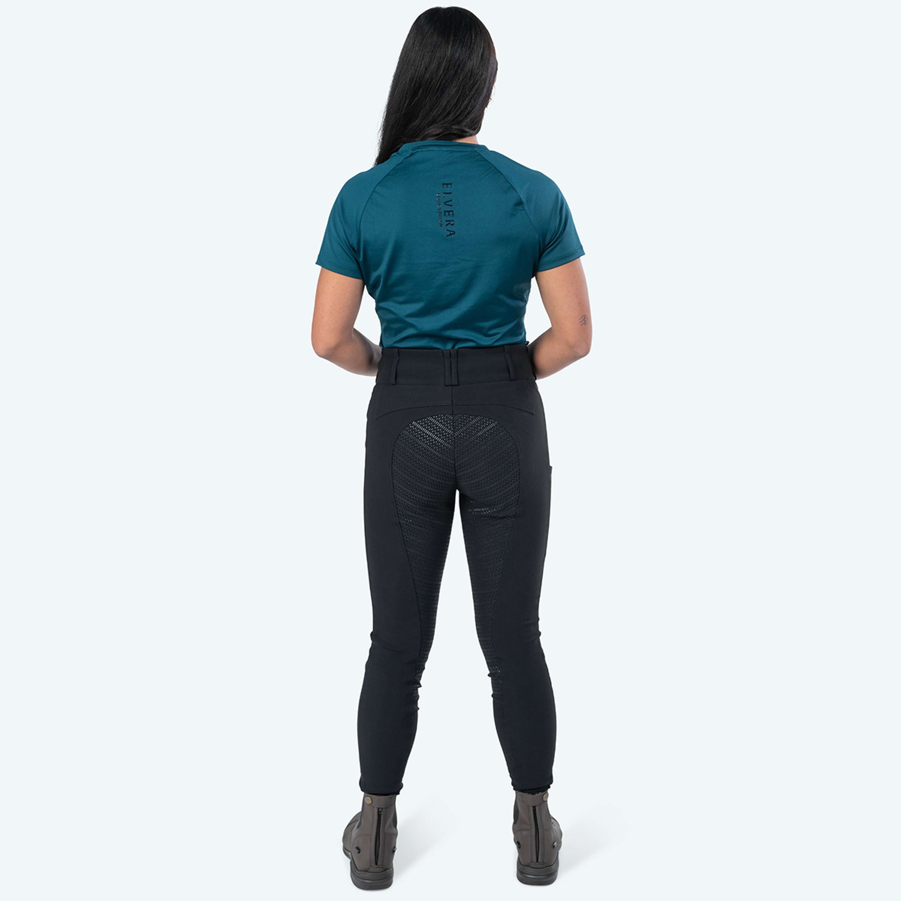 Elvera Equestrian Bryczesy Dual Core Pro Czarny