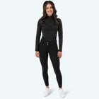 Elvera Equestrian Bryczesy Dual Core Pro z lejem kolanowym czarne