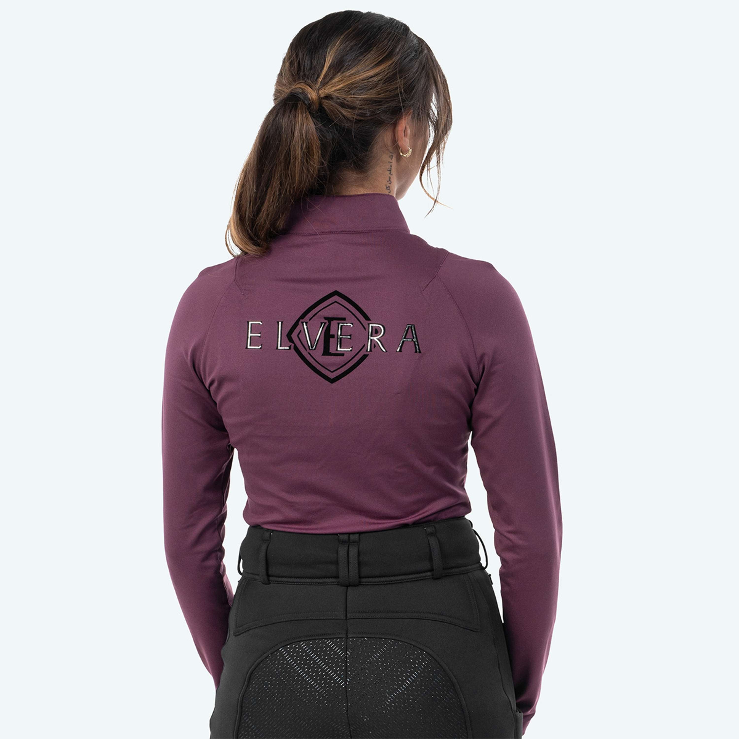 Elvera Equestrian Koszulka Treningowa EEChanel Bakłażanowy