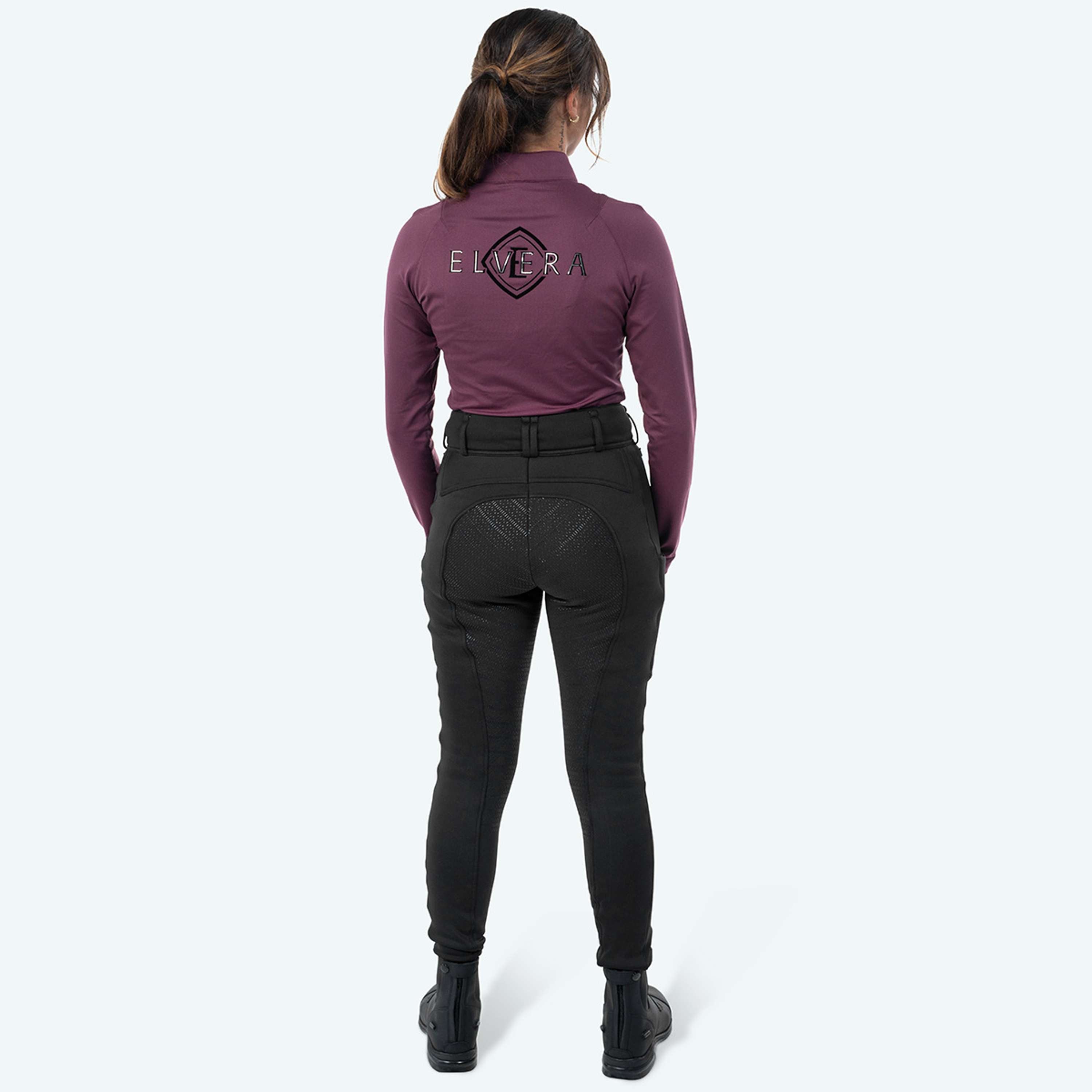 Elvera Equestrian Bryczesy Teddy Winter Pro Czarny