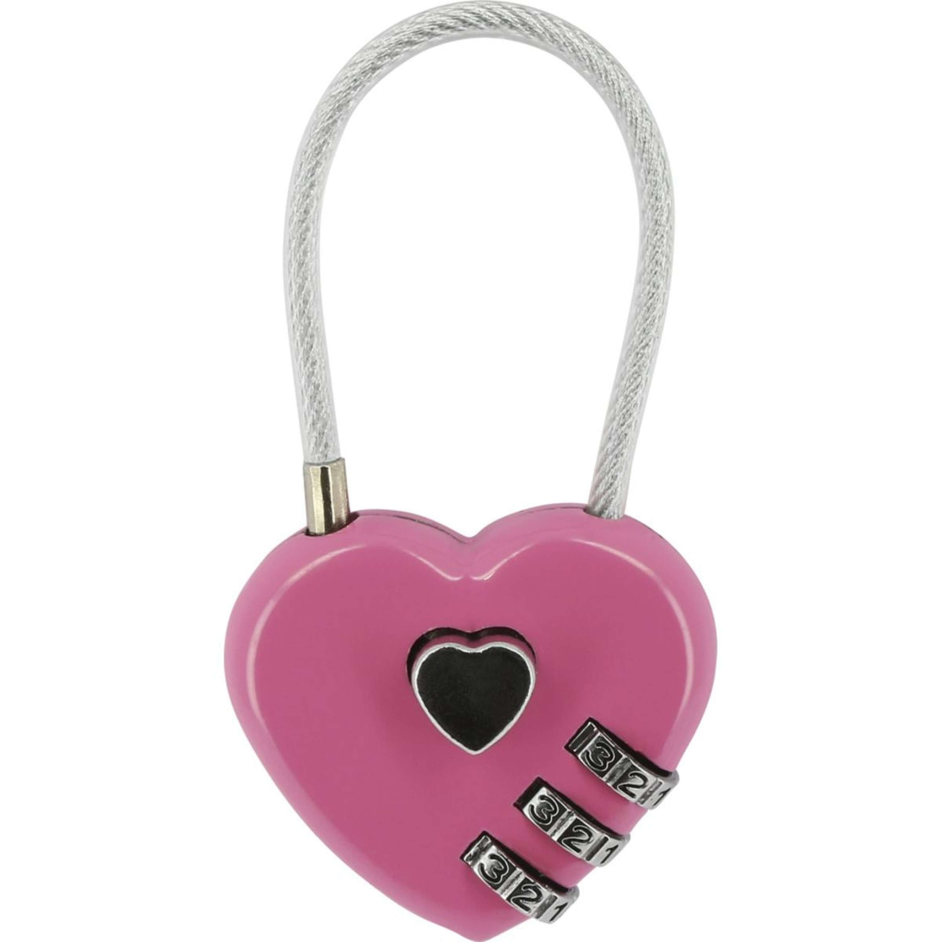 Hippotonic Skrzynka Do Pielęgnacji Padlock Serce Fuksjowy