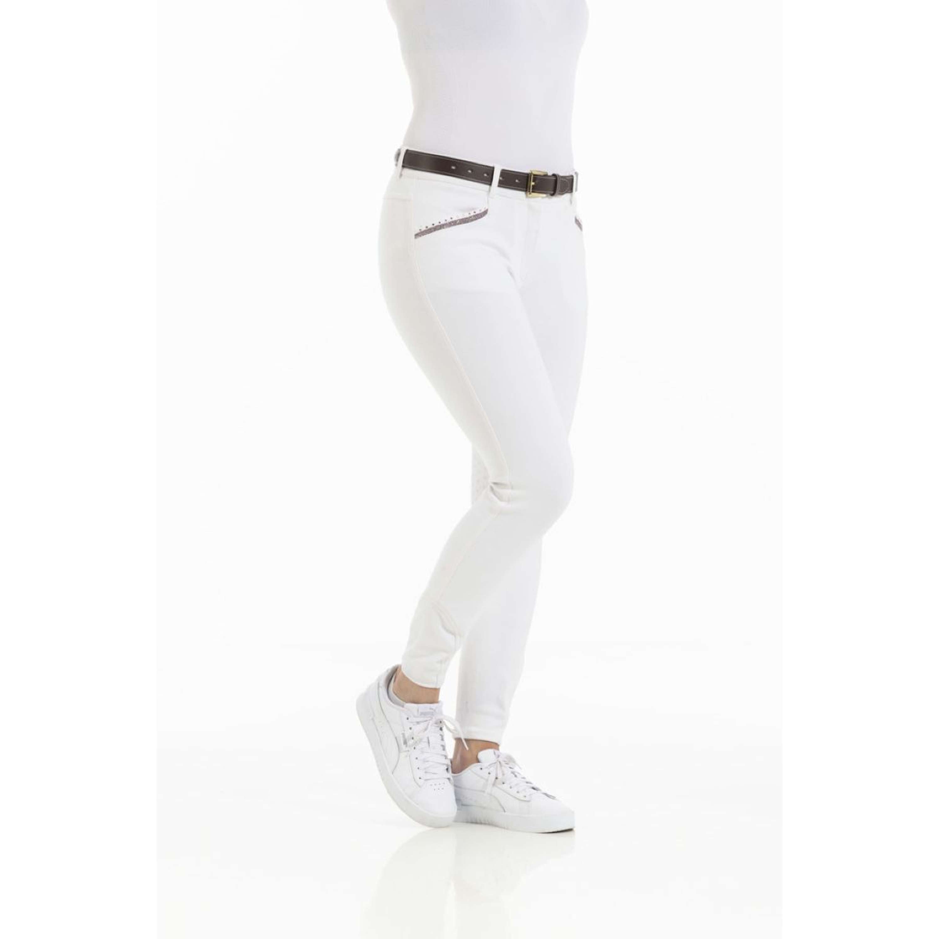 EQUITHÈME Bryczesy Kim Organic Cotton Biały