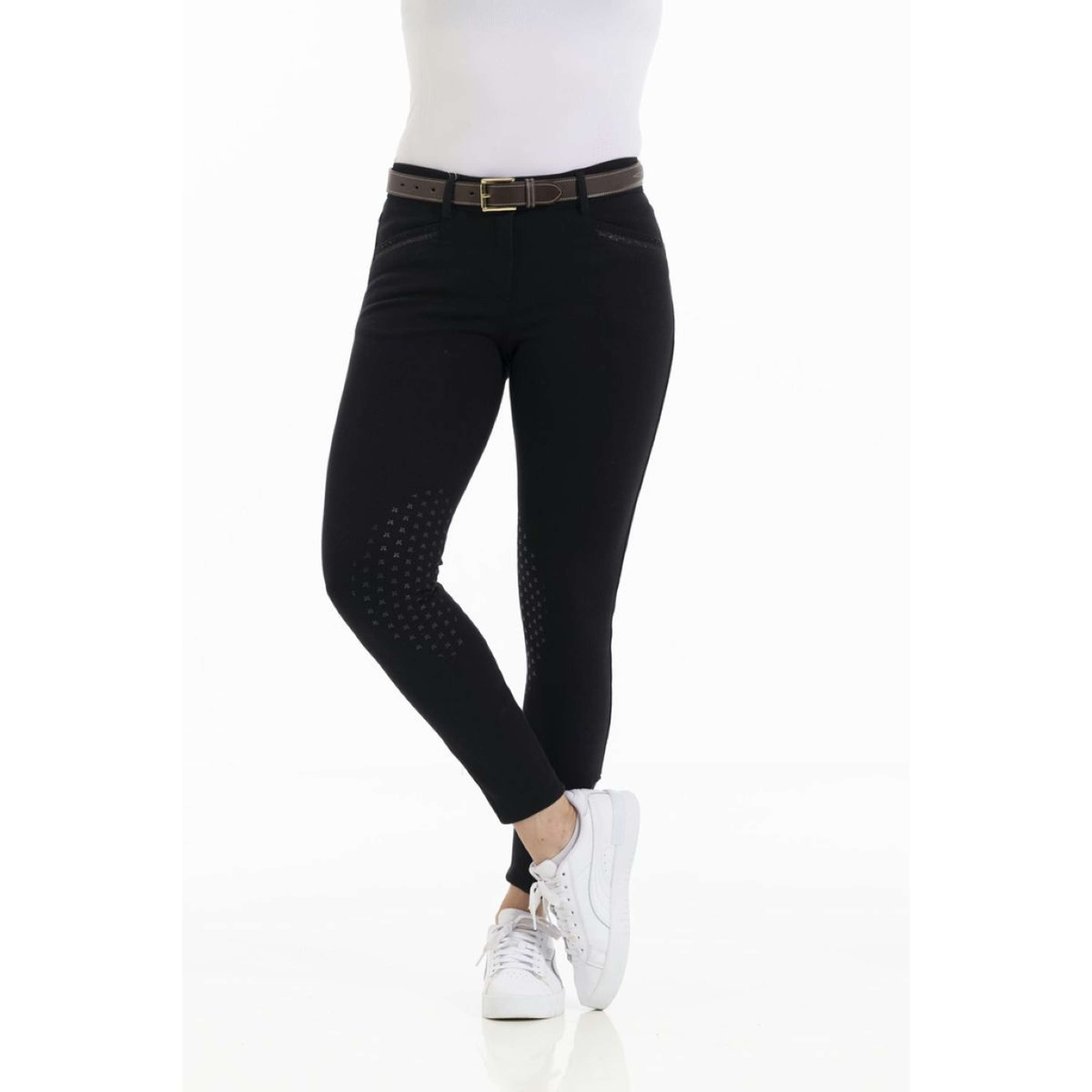 EQUITHÈME Bryczesy Kim Organic Cotton Czarny
