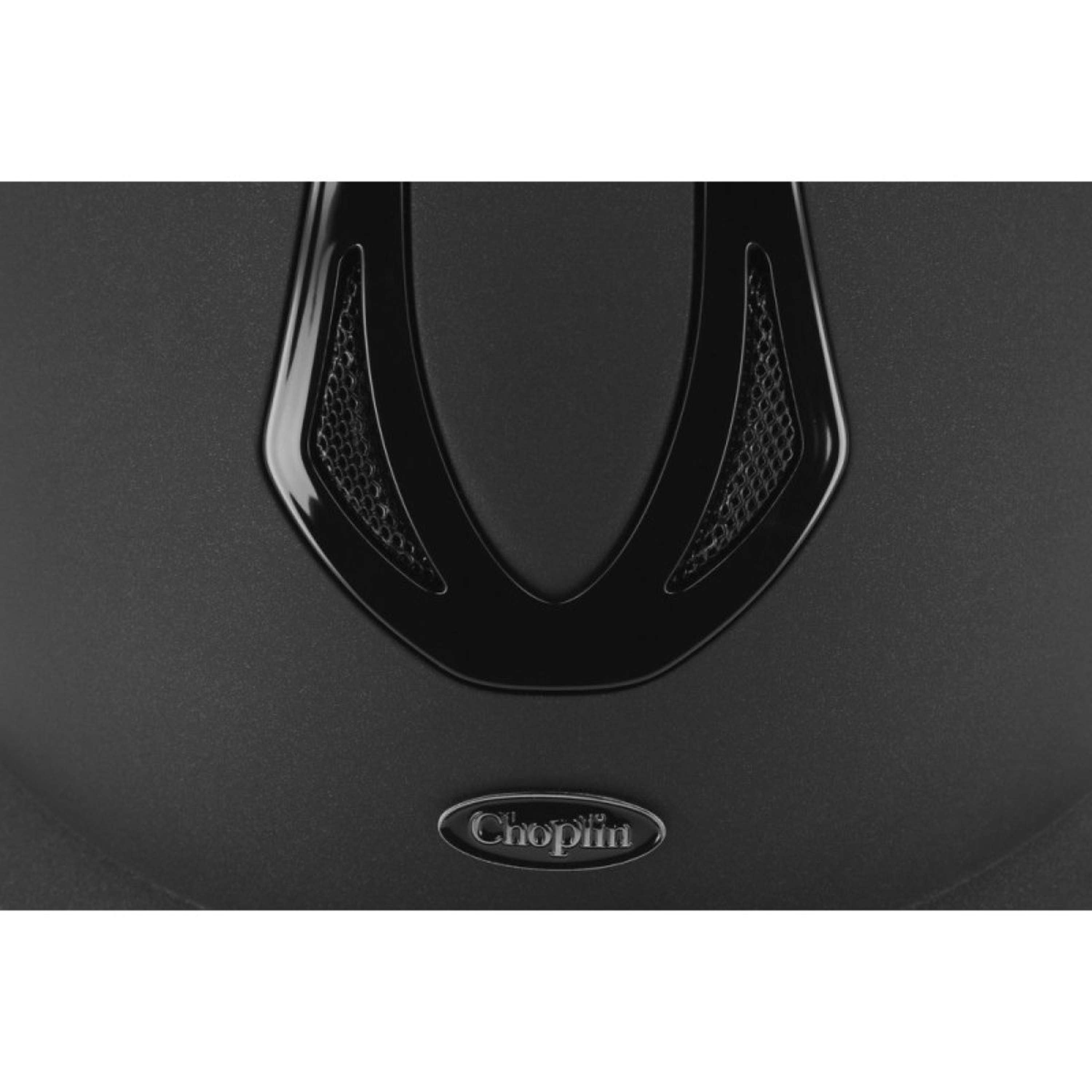 Choplin Kask Jeździecki Aero Matowy Czarny/Błyszczący