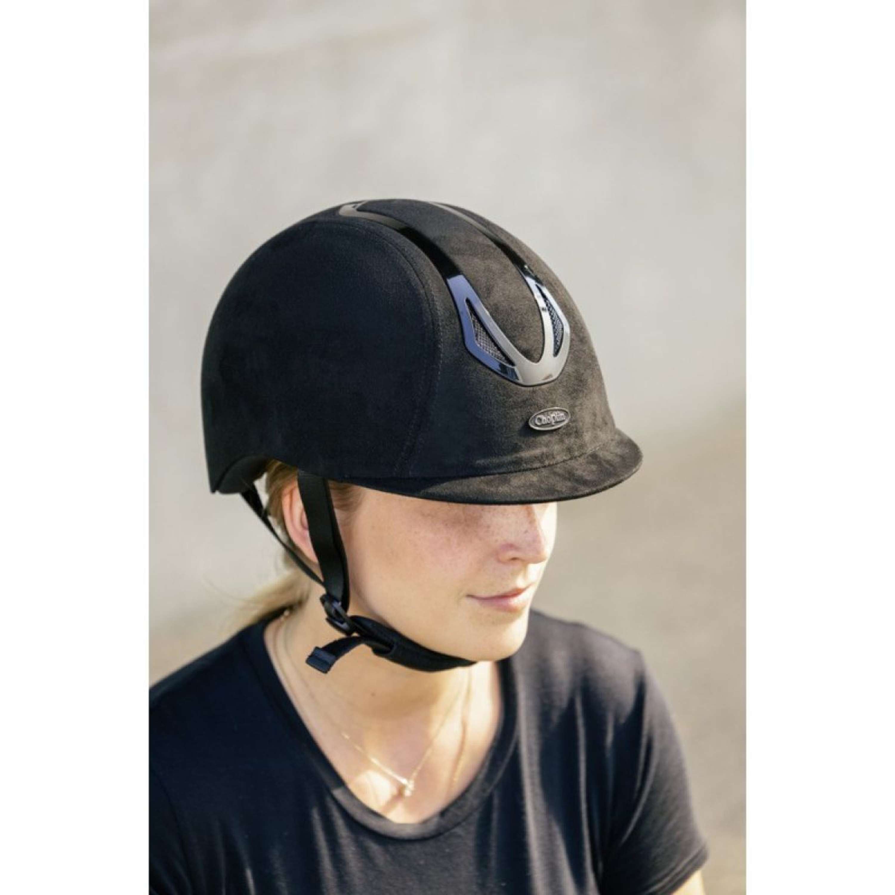 Choplin Kask Jeździecki Aero Velvet Czarny
