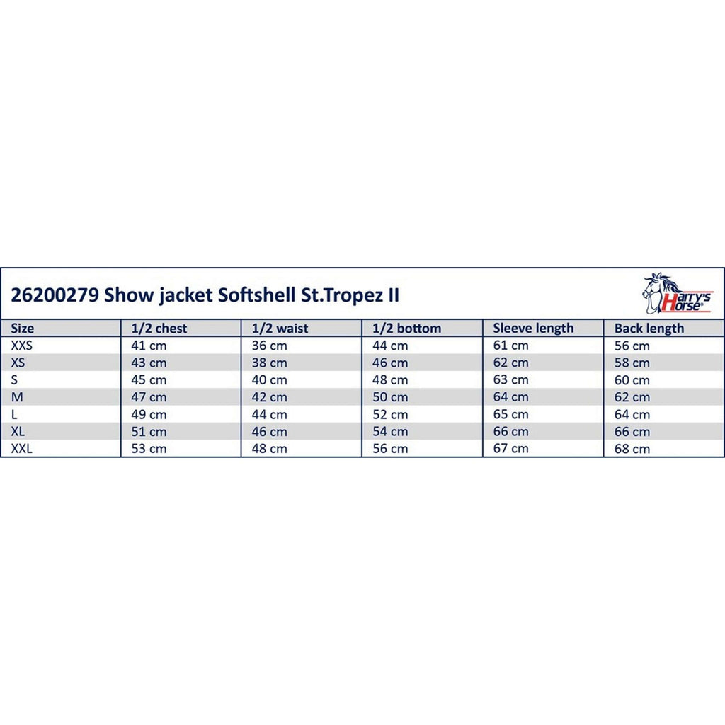 Harry's Horse Kurtka Jeździecka Softshell St.Tropez TT Czarny