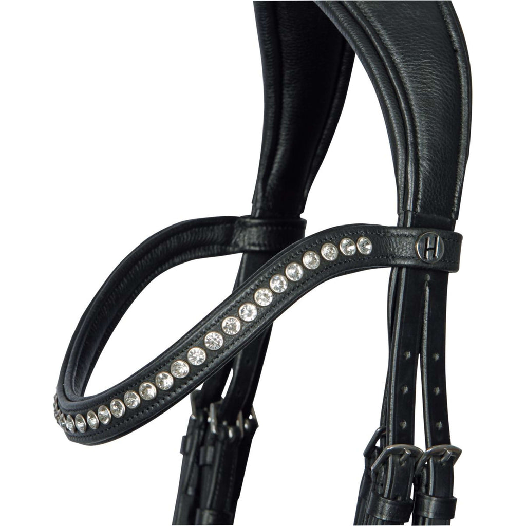 Ogłowie Harry's Horse Nero Soft czarne - srebrne