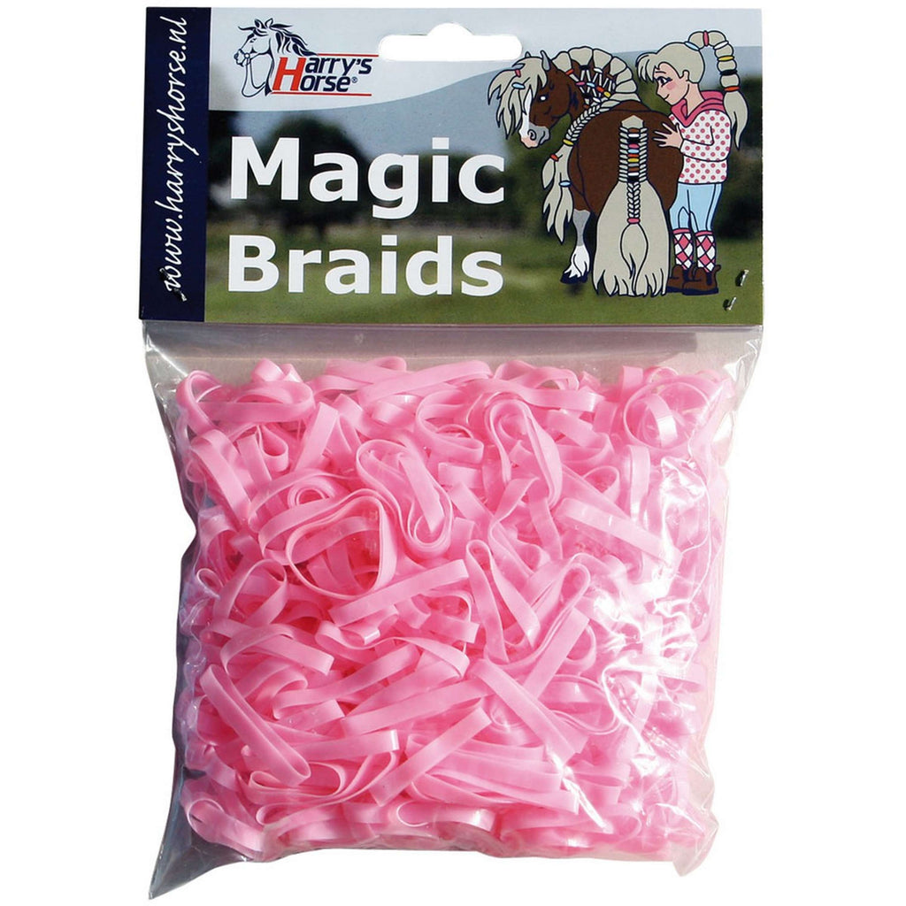 Harry's Horse Gumki Do Wplatania Magic Braids Torebka Różowy