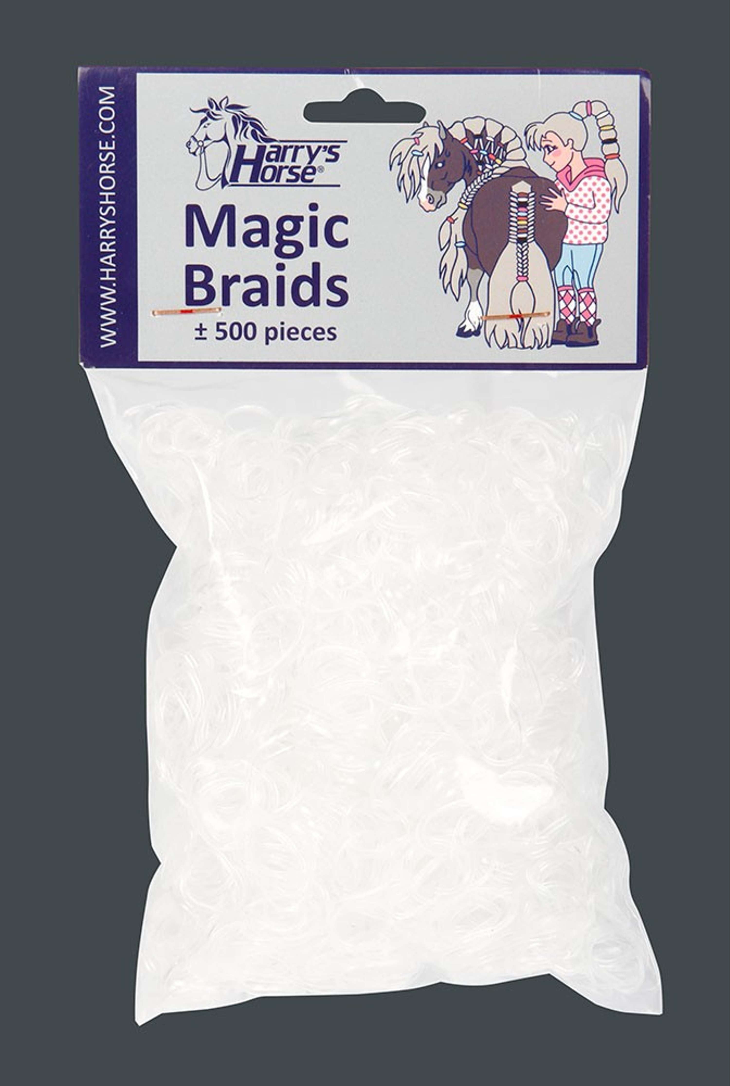 Harry's Horse Gumki do grzywy Magic Braids przezroczyste