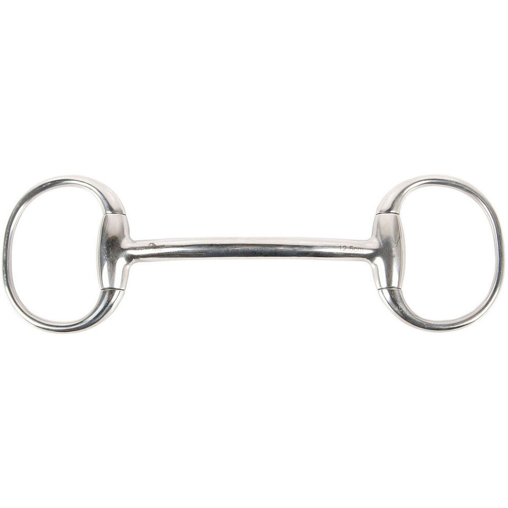 Wędzidło proste Harry's Horse ze stałymi pierścieniami 12mm STALOWE