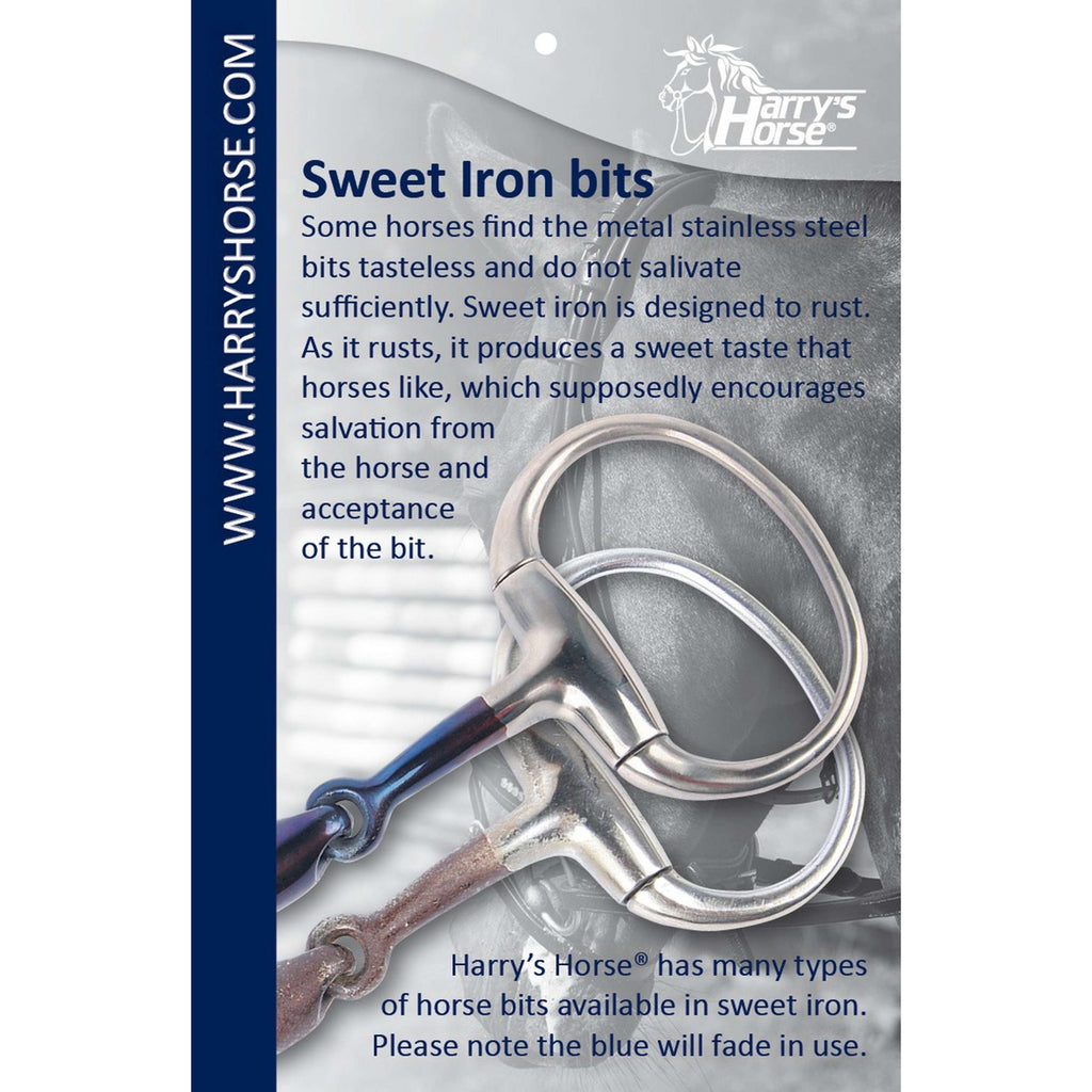 Harry's Horse Wędzidło z wąsami Sweet Iron podwójnie łamane 13 mm