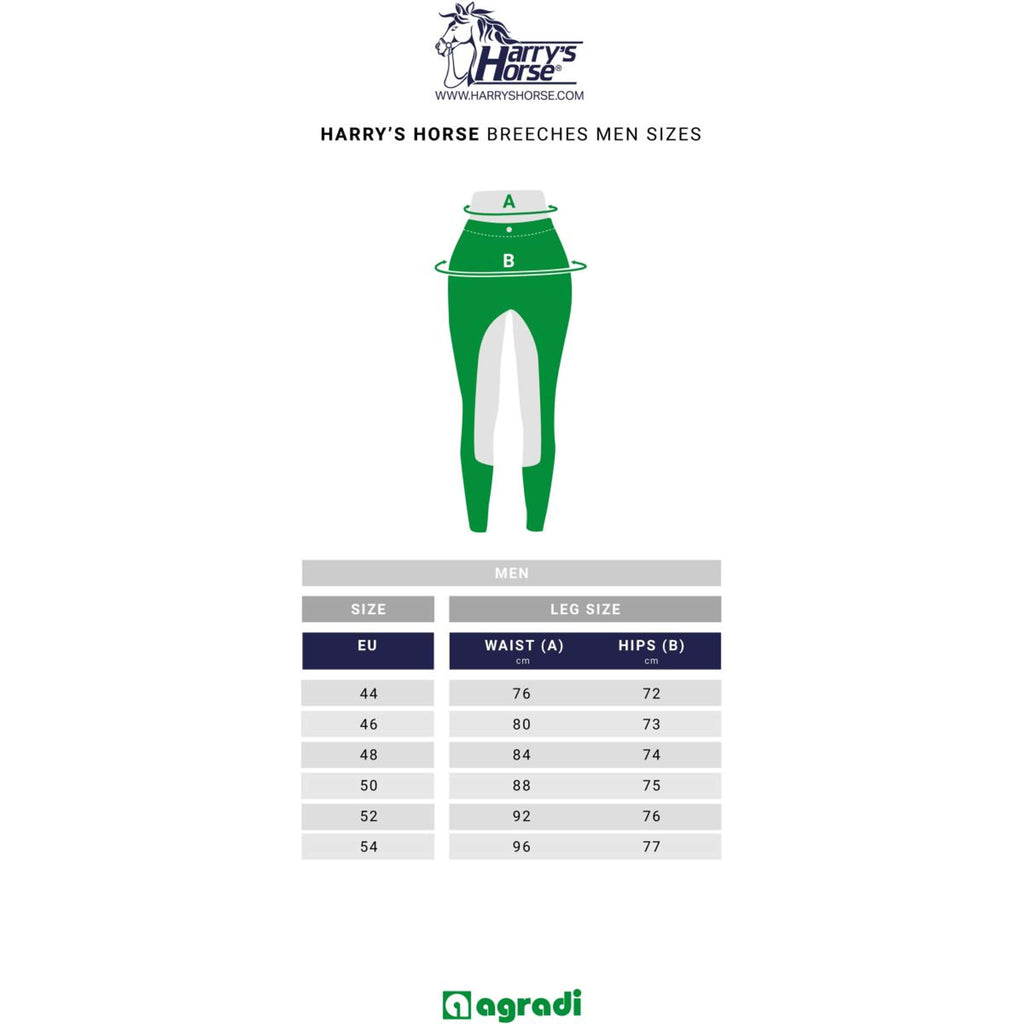Harry's Horse Bryczesy Liciano Męskie Full Grip Granatowe