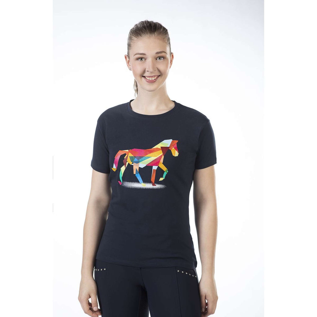 HKM Koszulka Colourful Horse Ciemnoniebieski