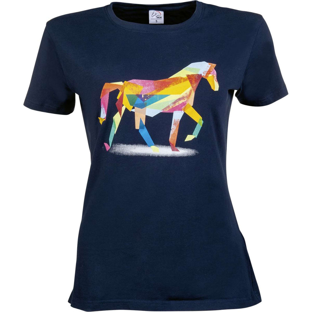 HKM Koszulka Colourful Horse Ciemnoniebieski