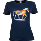 HKM Koszulka Colourful Horse Ciemnoniebieski
