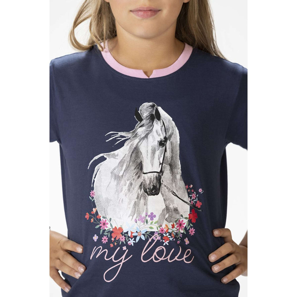 HKM Koszulka Horse Spirit Ciemnoniebieska