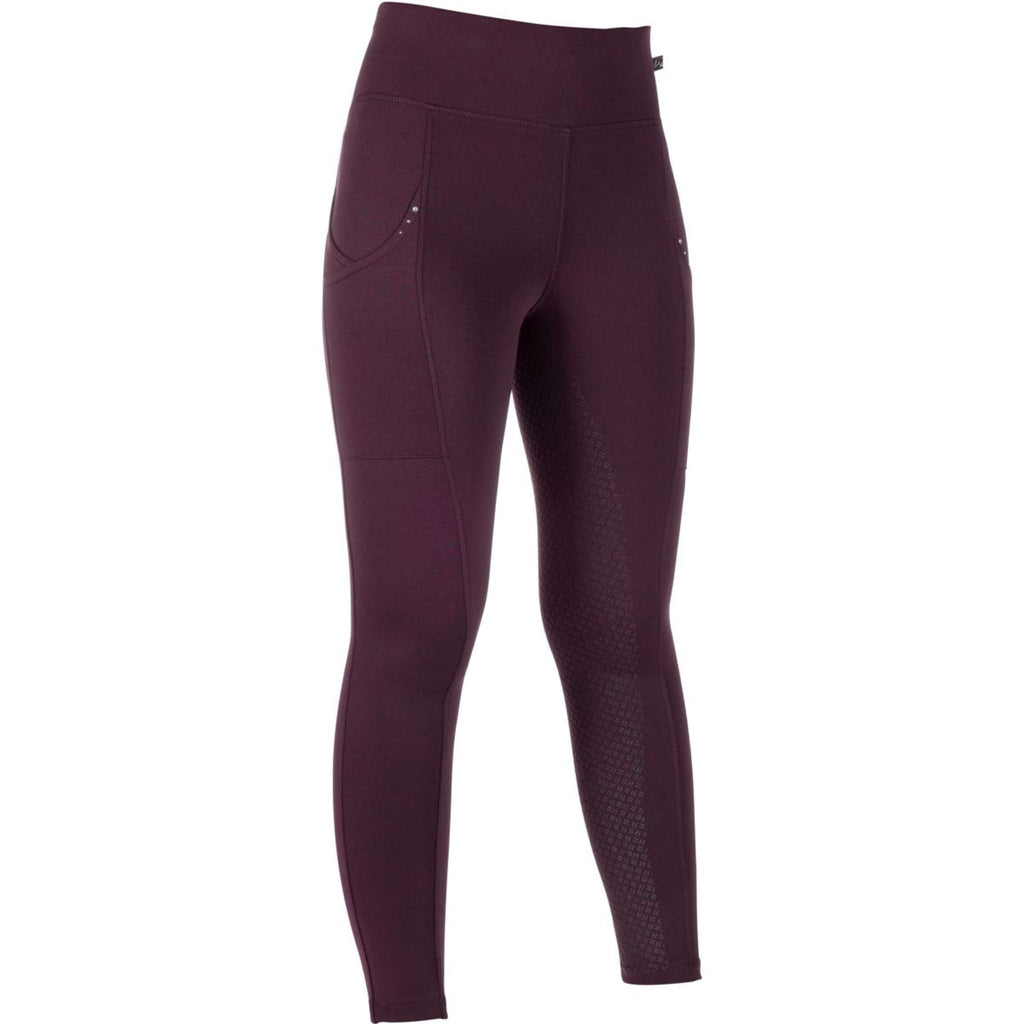 HKM Bryczesy jeździeckie Cosy II Full Grip winnoczerwone