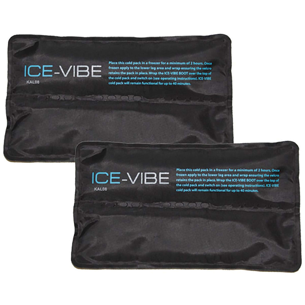 Ice-Vibe Cold Packs Hock 2 Sztuk Czarny/Błękitny