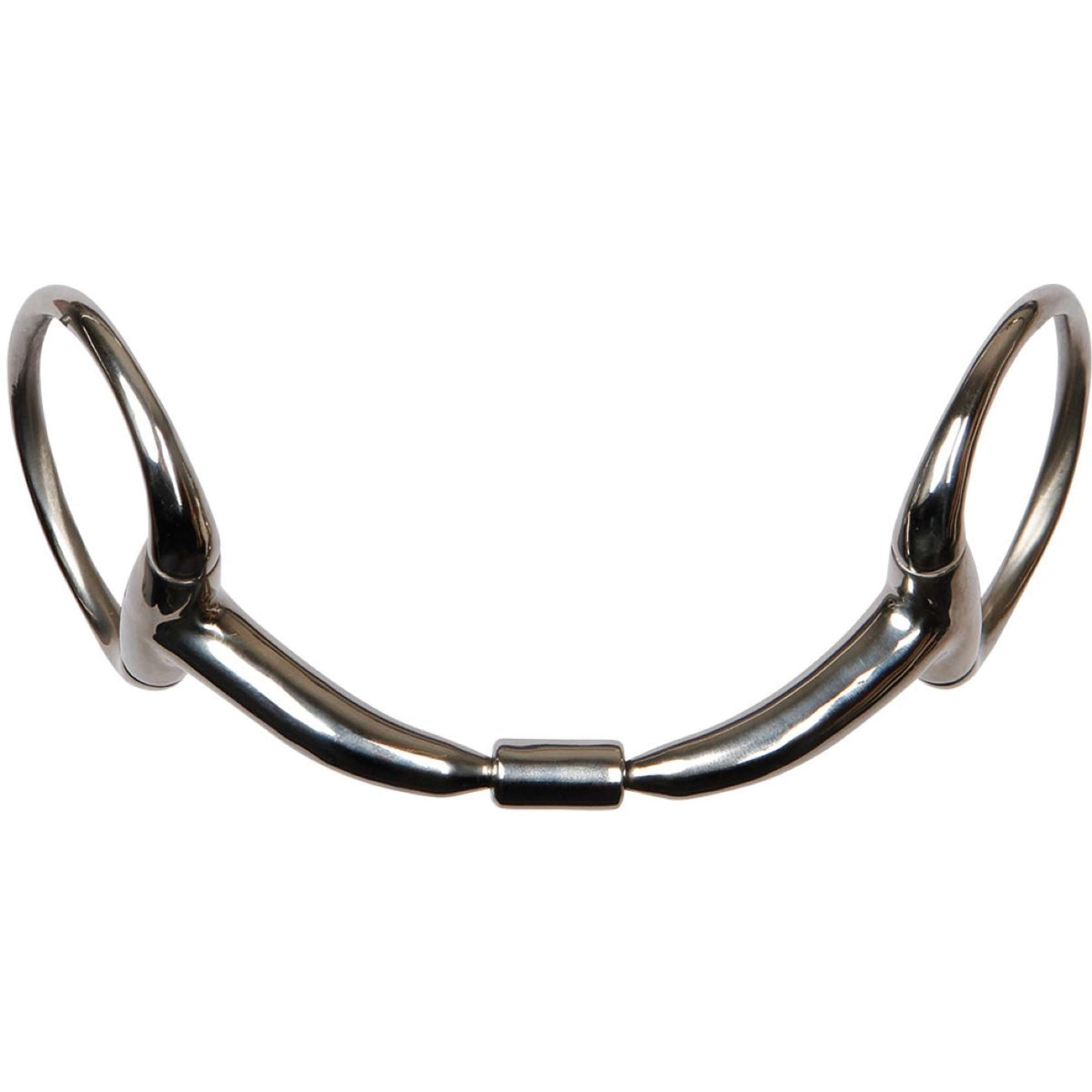 Harry's Horse Wędzidło z wąsami Anatomiczne podwójnie łamane Roll-R 14 mm