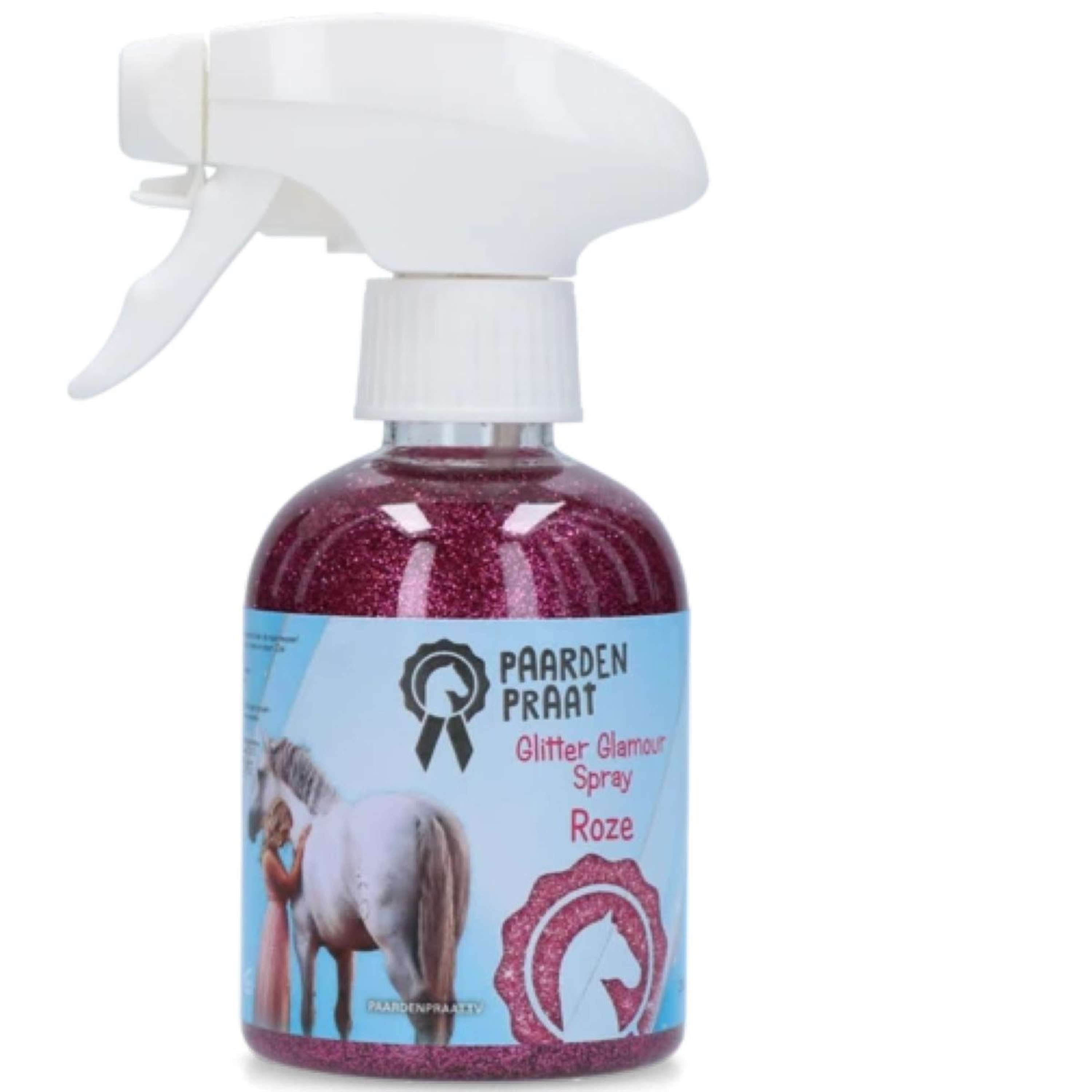 Paardenpraat Spray Glitter Glamour Różowy
