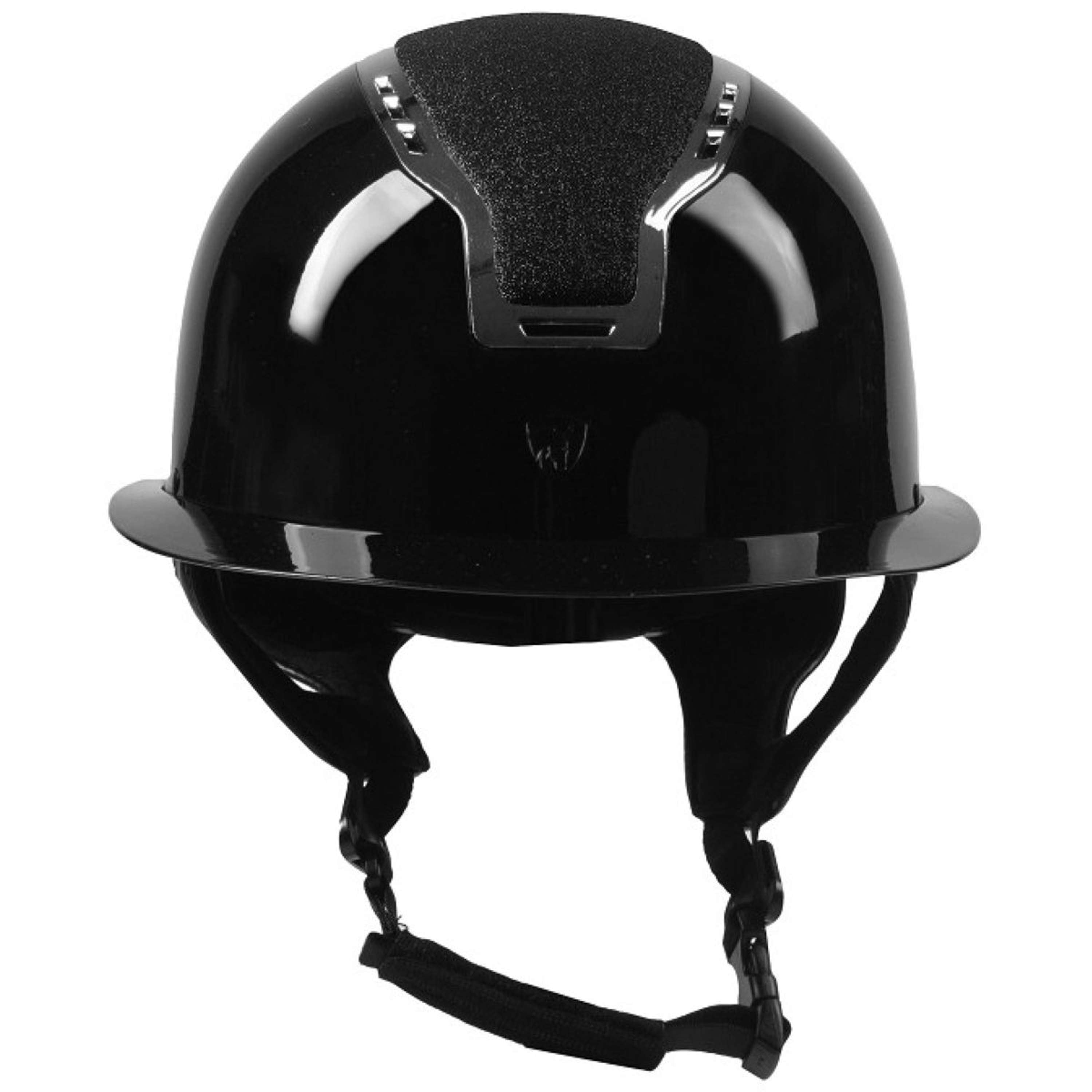 HORKA Kask Jeździecki Gaudi Glossy Czarny - Srebrny
