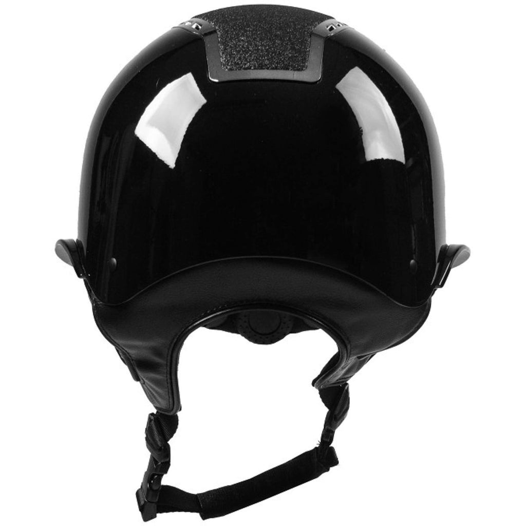 HORKA Kask Jeździecki Gaudi Glossy Czarny - Srebrny