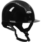 HORKA Kask Jeździecki Gaudi Glossy Czarny - Srebrny