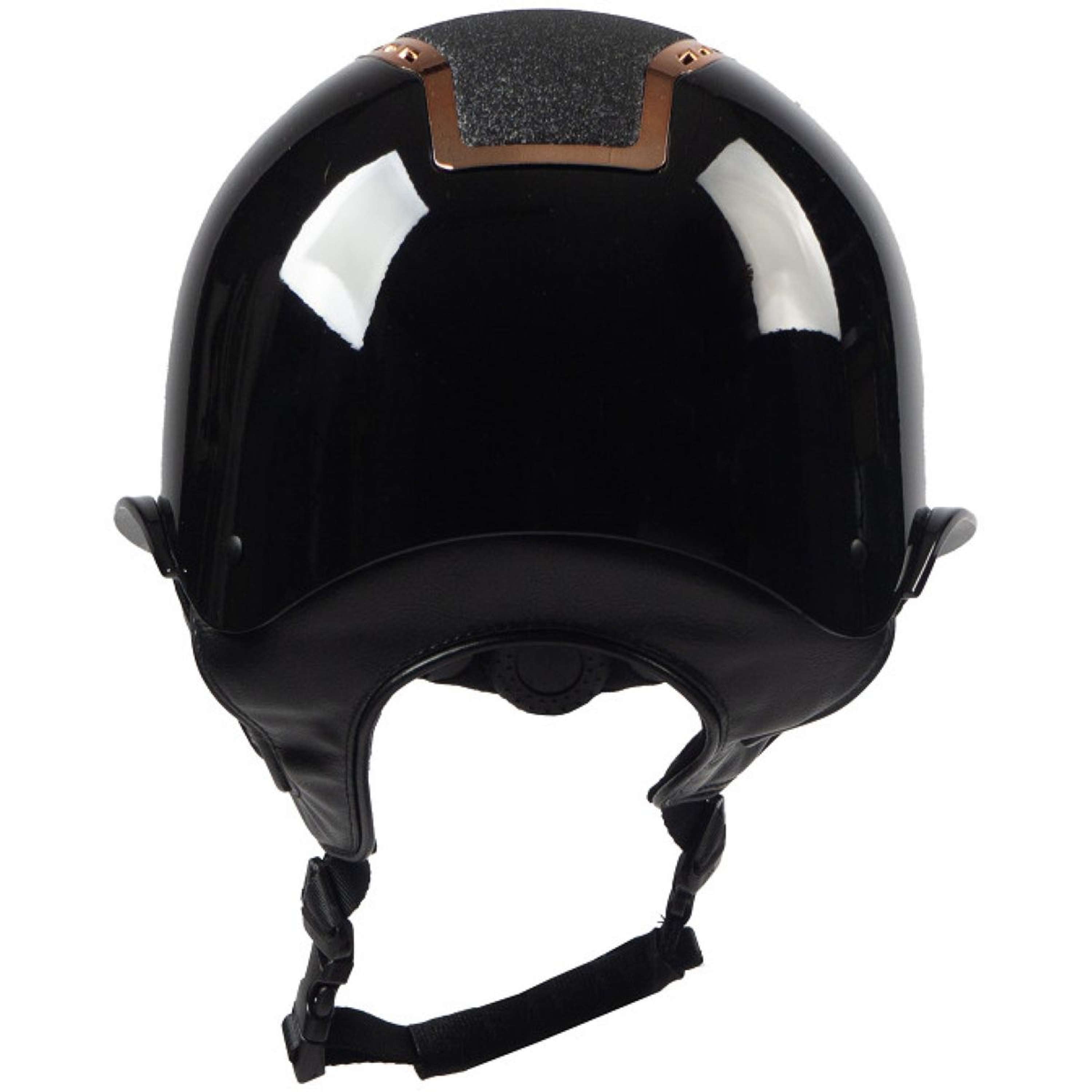 HORKA Kask Jeździecki Gaudi Glossy Czarny/Różowy