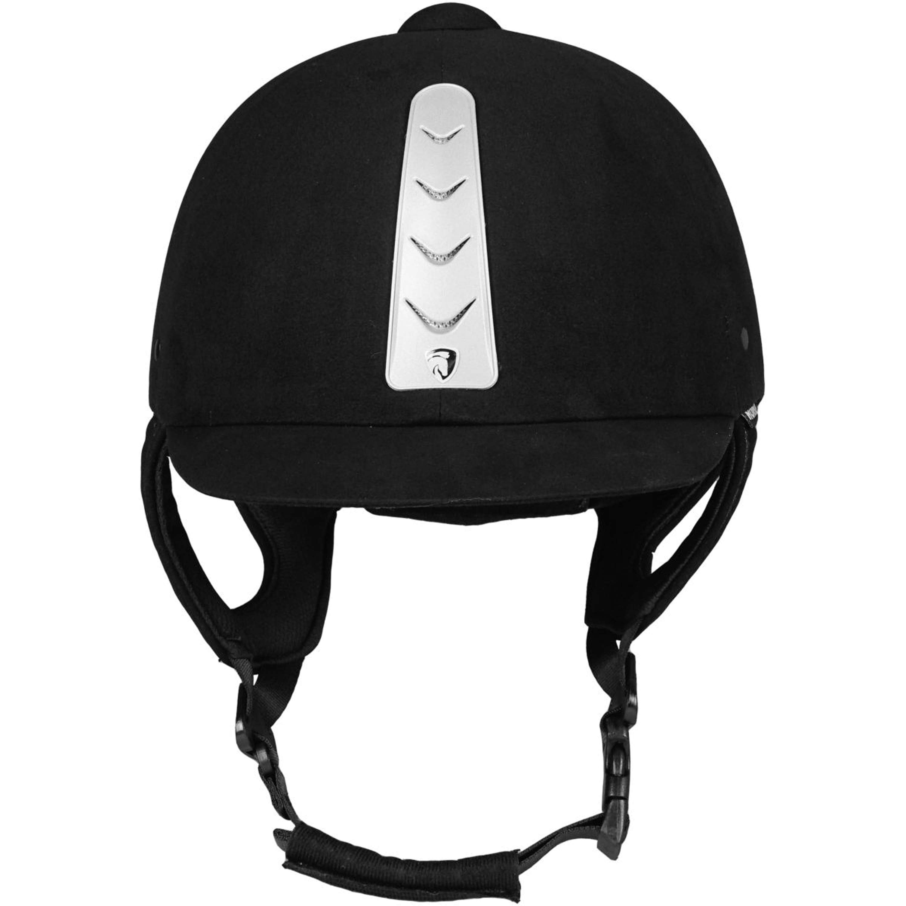 HORKA Kask Jeździecki Hawk Skóra Czarny
