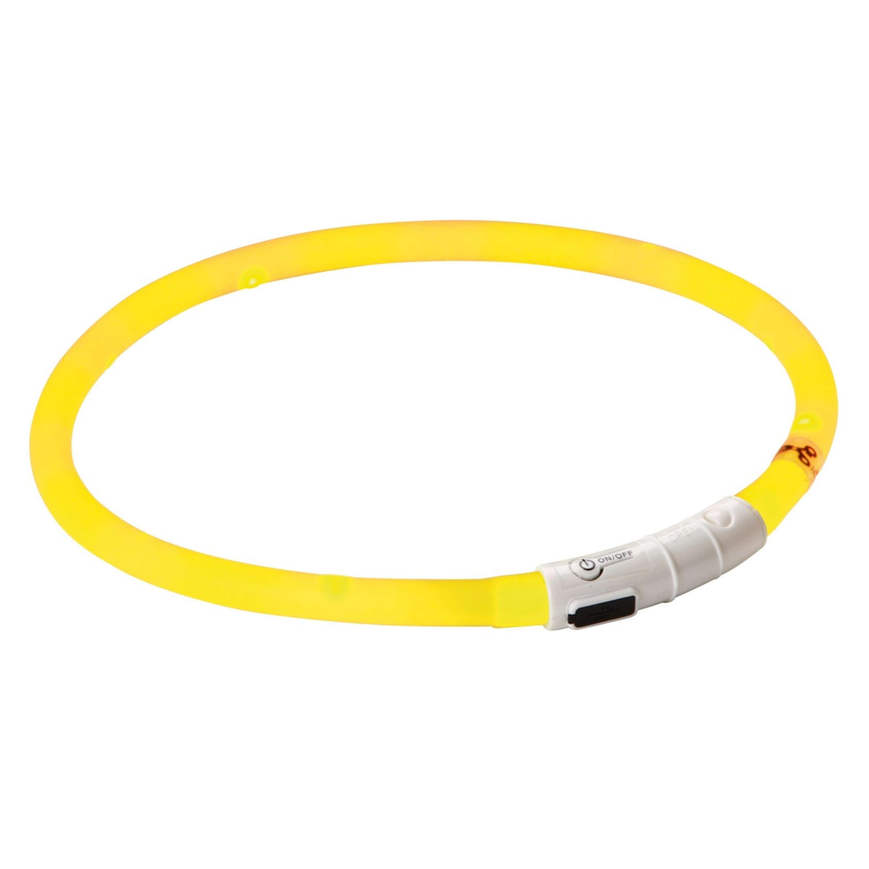 Kerbl Maxi Safe Ładowana Obroża LED Żółty