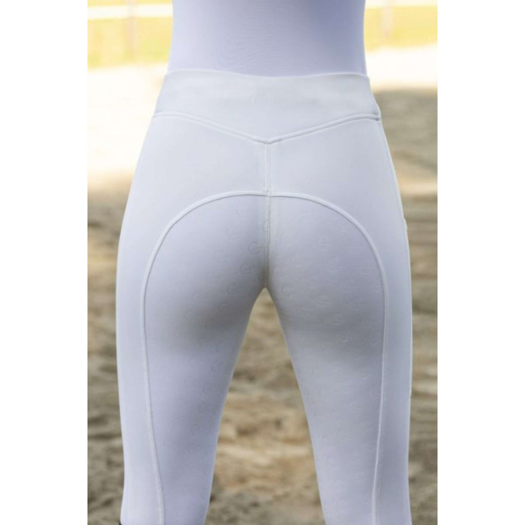 Covalliero Legginsy Jeździeckie ClassicStar Biały