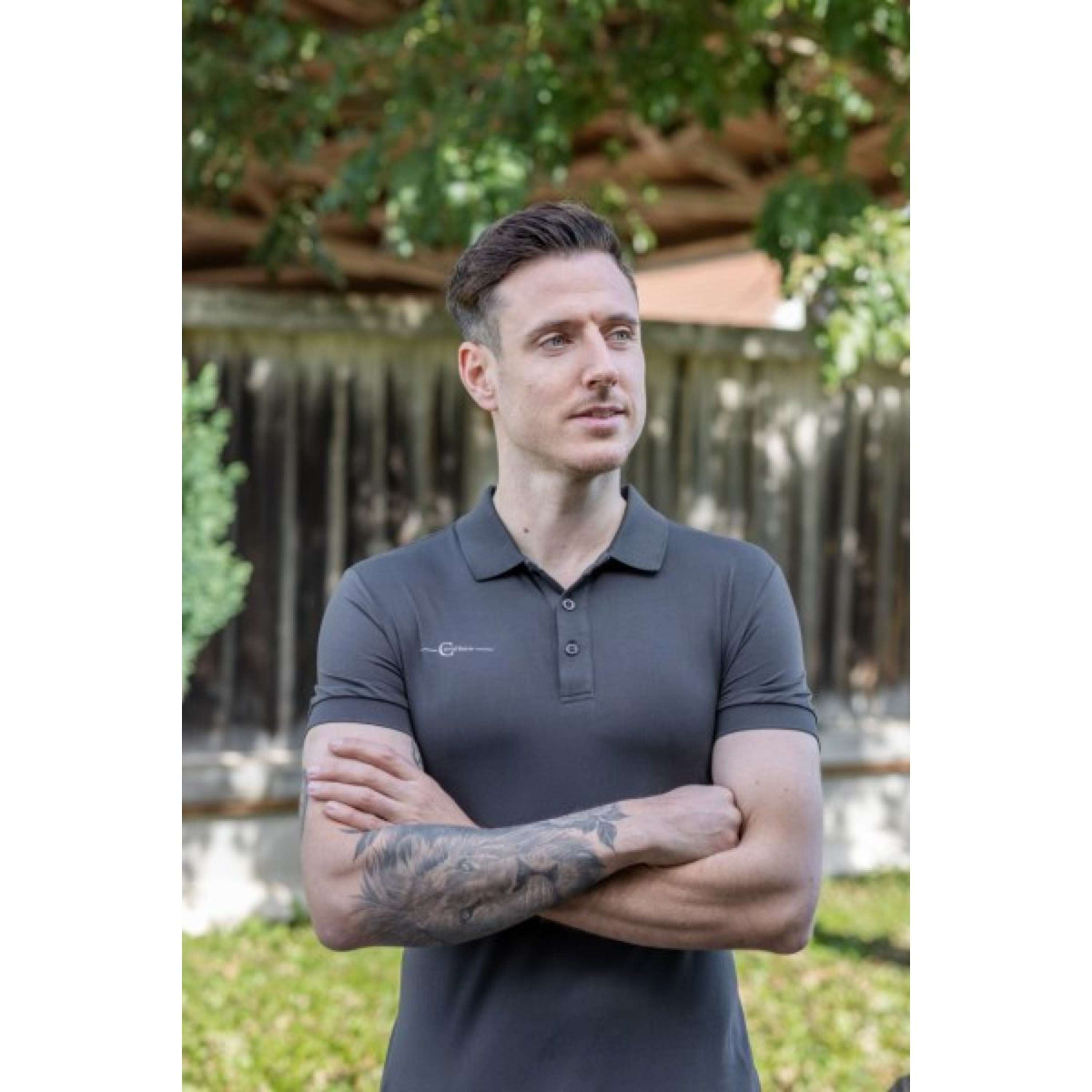 Covalliero Koszulka Polo Męski Graphite