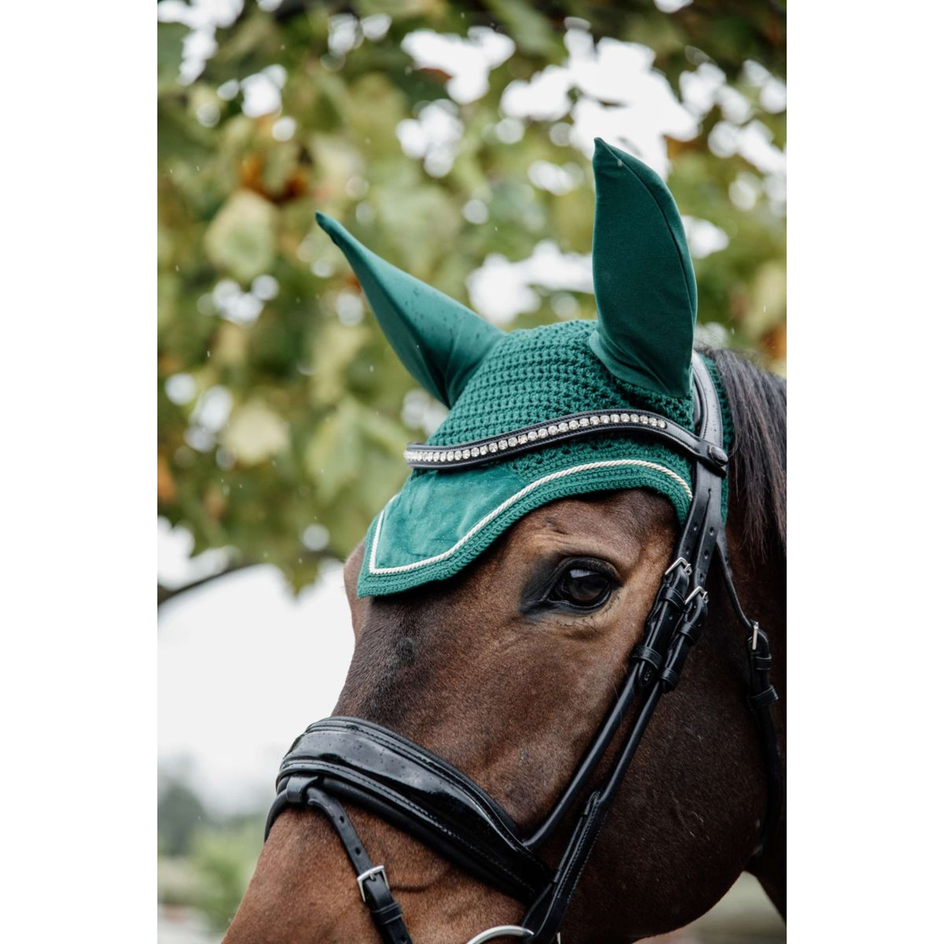 Kentucky Nauszniki Wellington Velvet Ciemnozielony