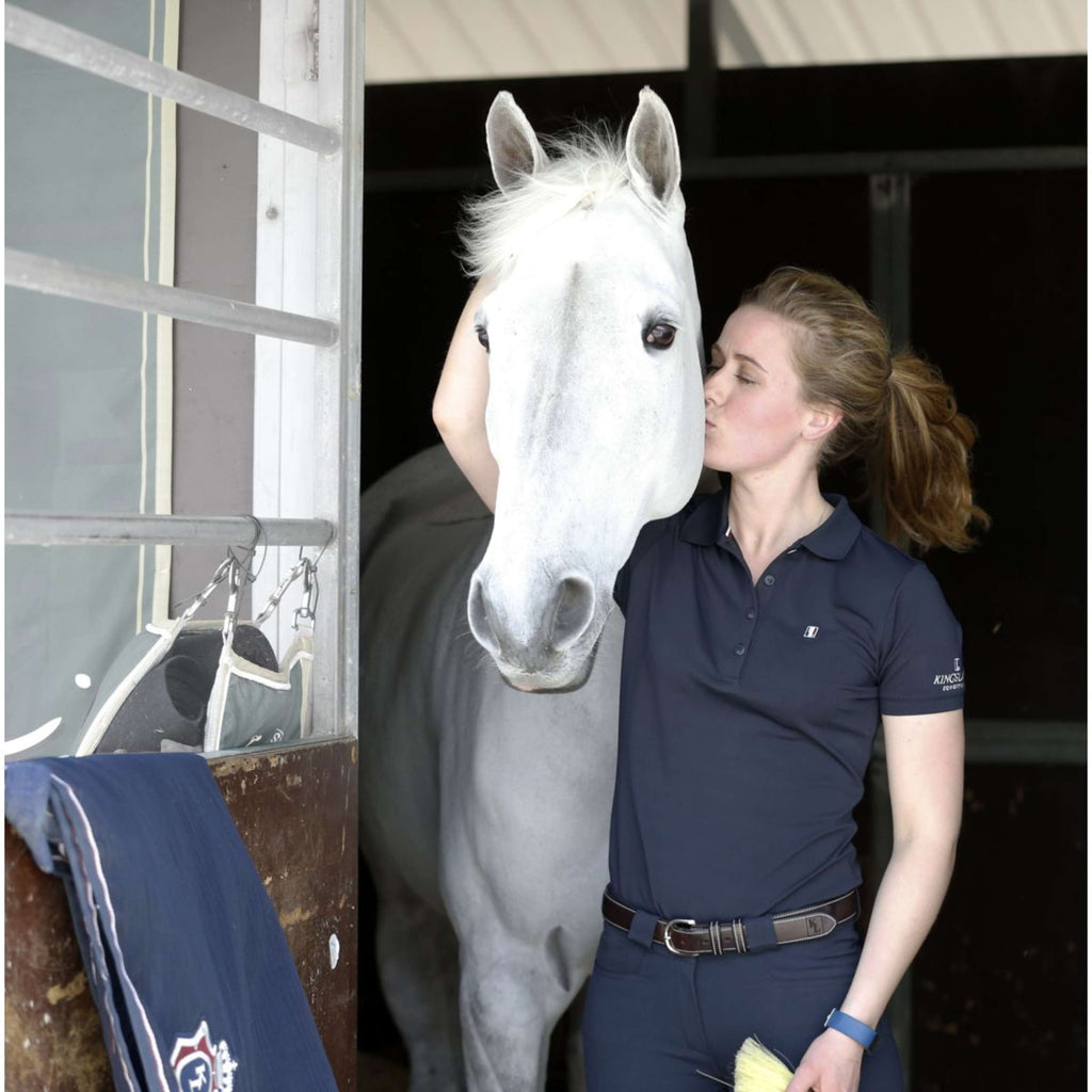 Kingsland Polo Shirt Classic Damski Granatowy