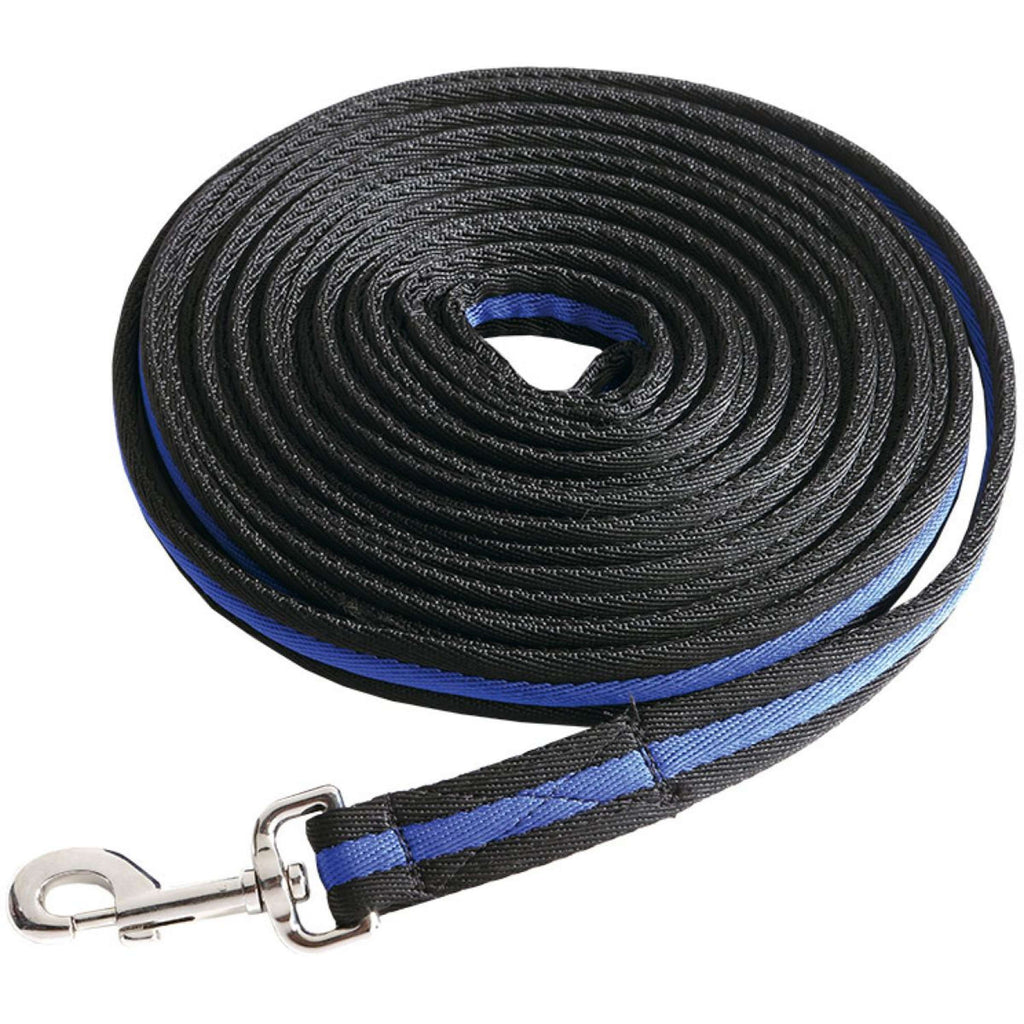 Kavalkade Lonża Boczna BlackDuo 25mm Czarny/Królewski Niebieski