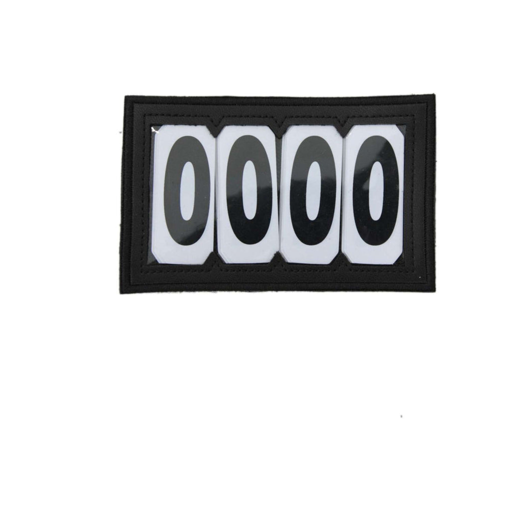 Kentucky Numery Startowe Rzep PVC Czarne
