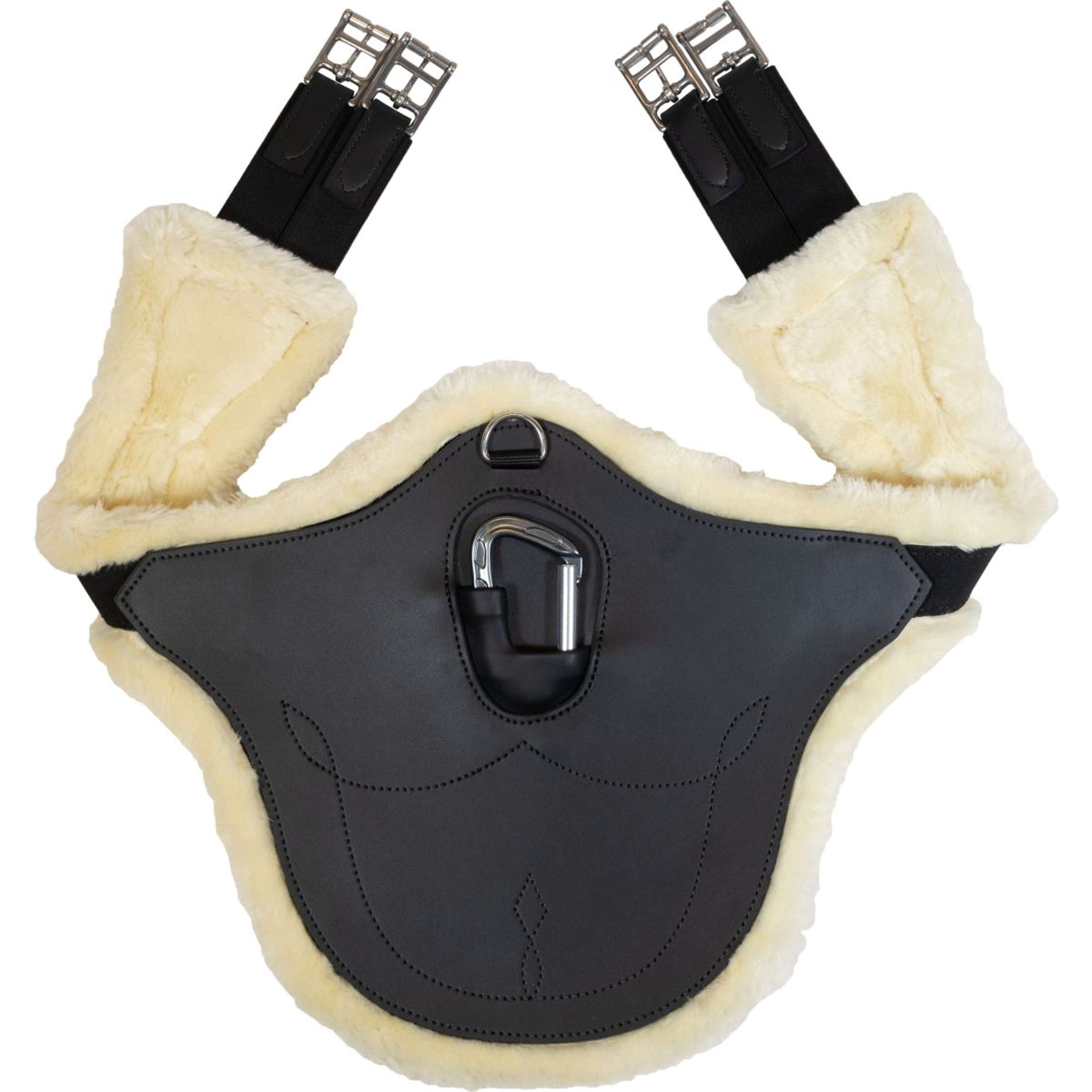 Popręg skokowy anatomiczny Kentucky Sheepskin czarny