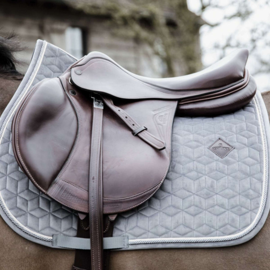 Kentucky Czaprak Basic Velvet Skokowy Szary